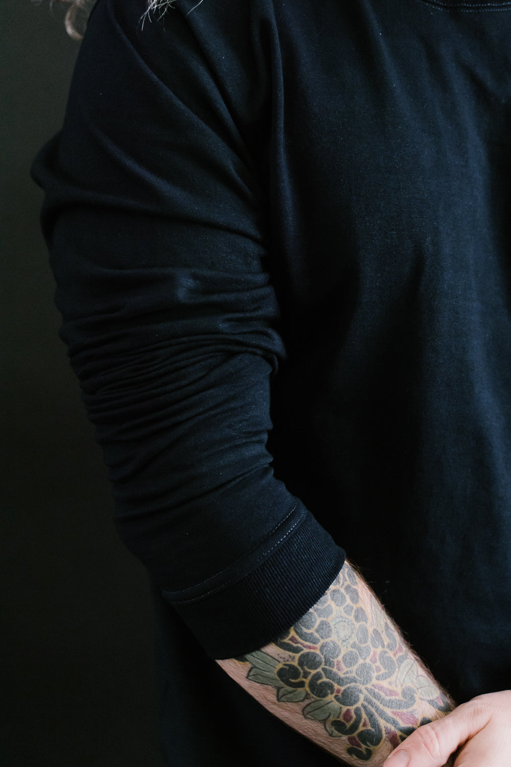 Long Sleeve Pocket T-Shirt - Indigo