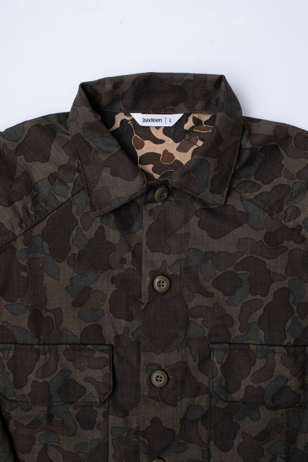 3sixteen Officer Shirt Frog Camo FINAL SALE