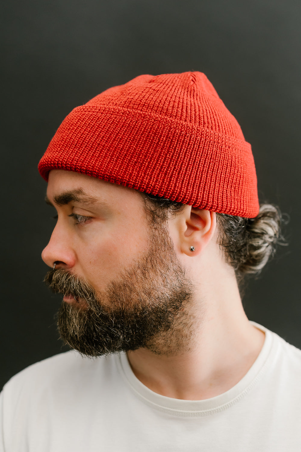 Wool Knit Watch Cap - Forster Red