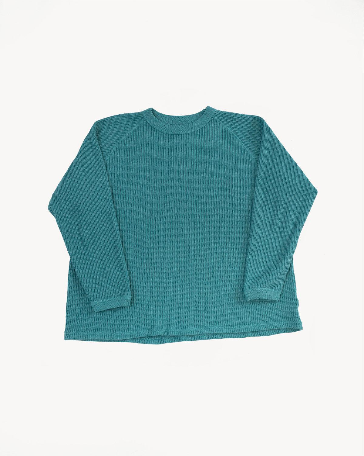 Heavy Waffle L/S Tee - Turquoise