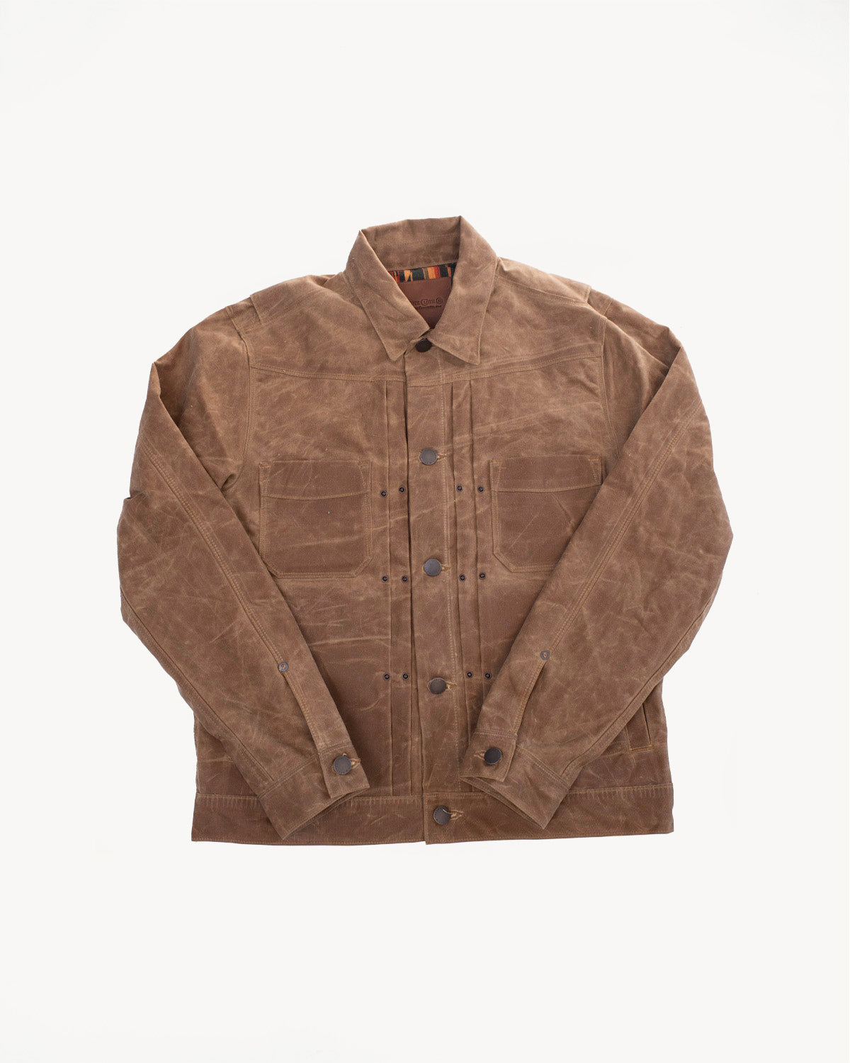 RJ1 Riders Jacket - Rust Waxed Canvas | James Dant