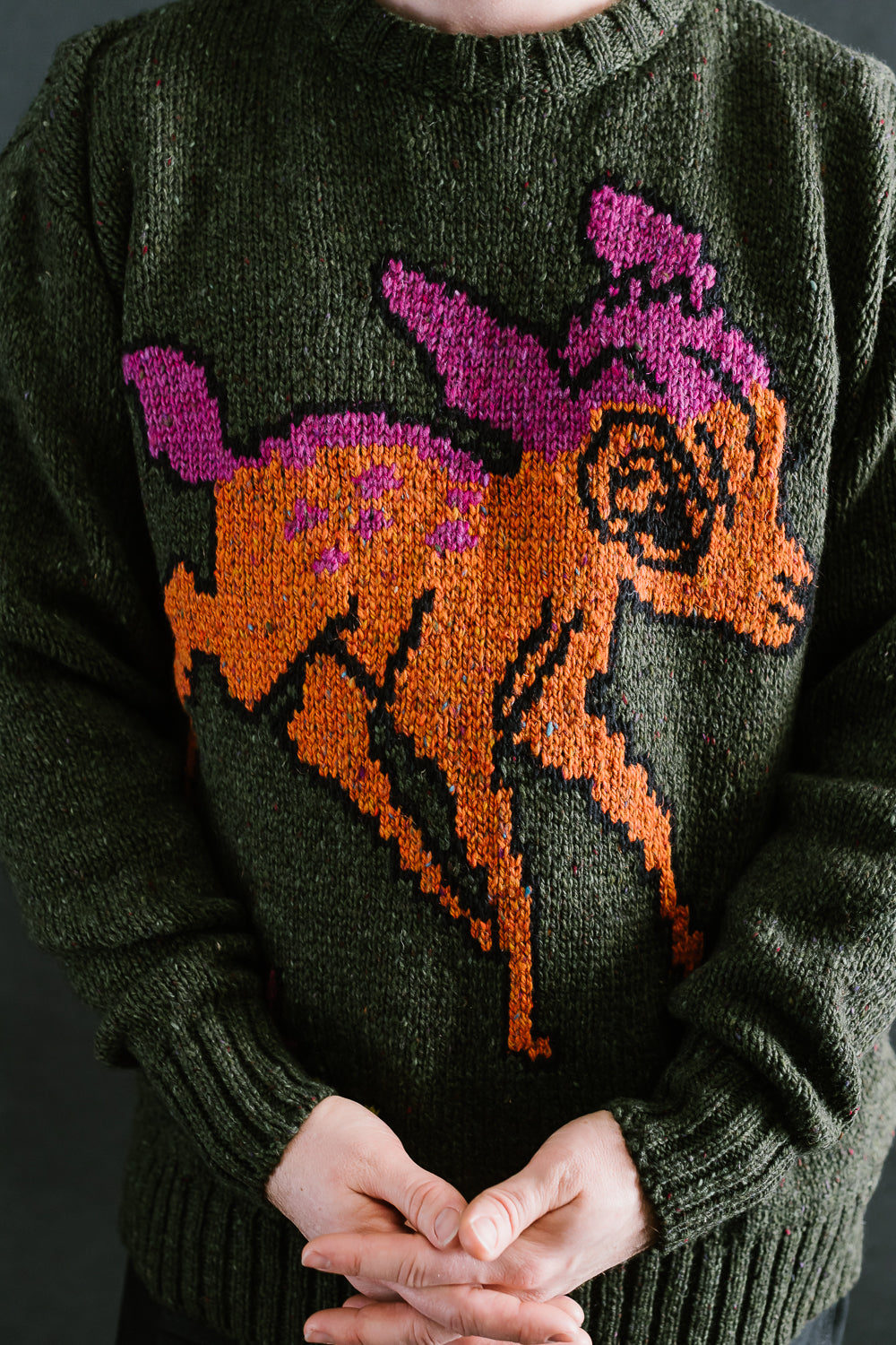 Cosmic Deer Pullover - In the Forest