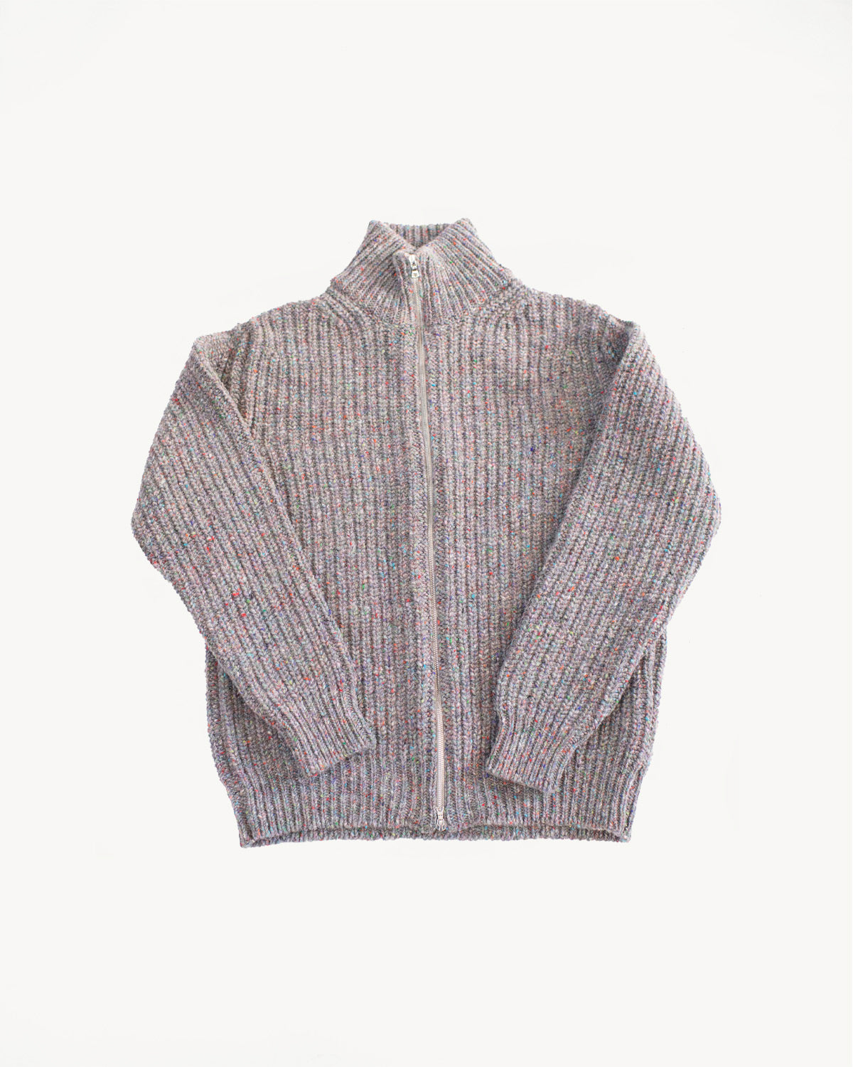 Loose Ends Zip Cardigan - Space | James Dant