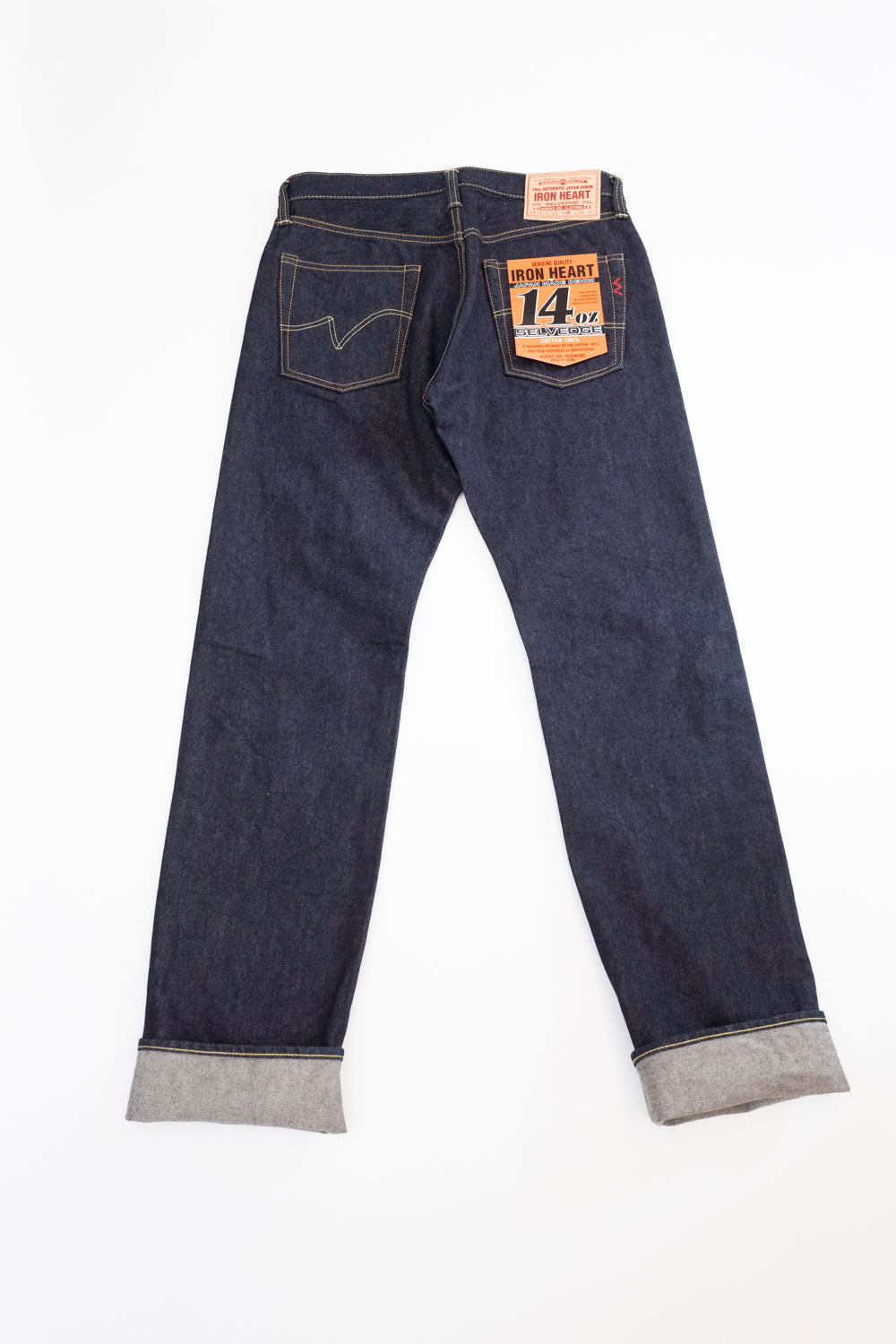 IH-634S-142 - 14oz Selvedge Denim Straight Cut Jeans - Indigo ...
