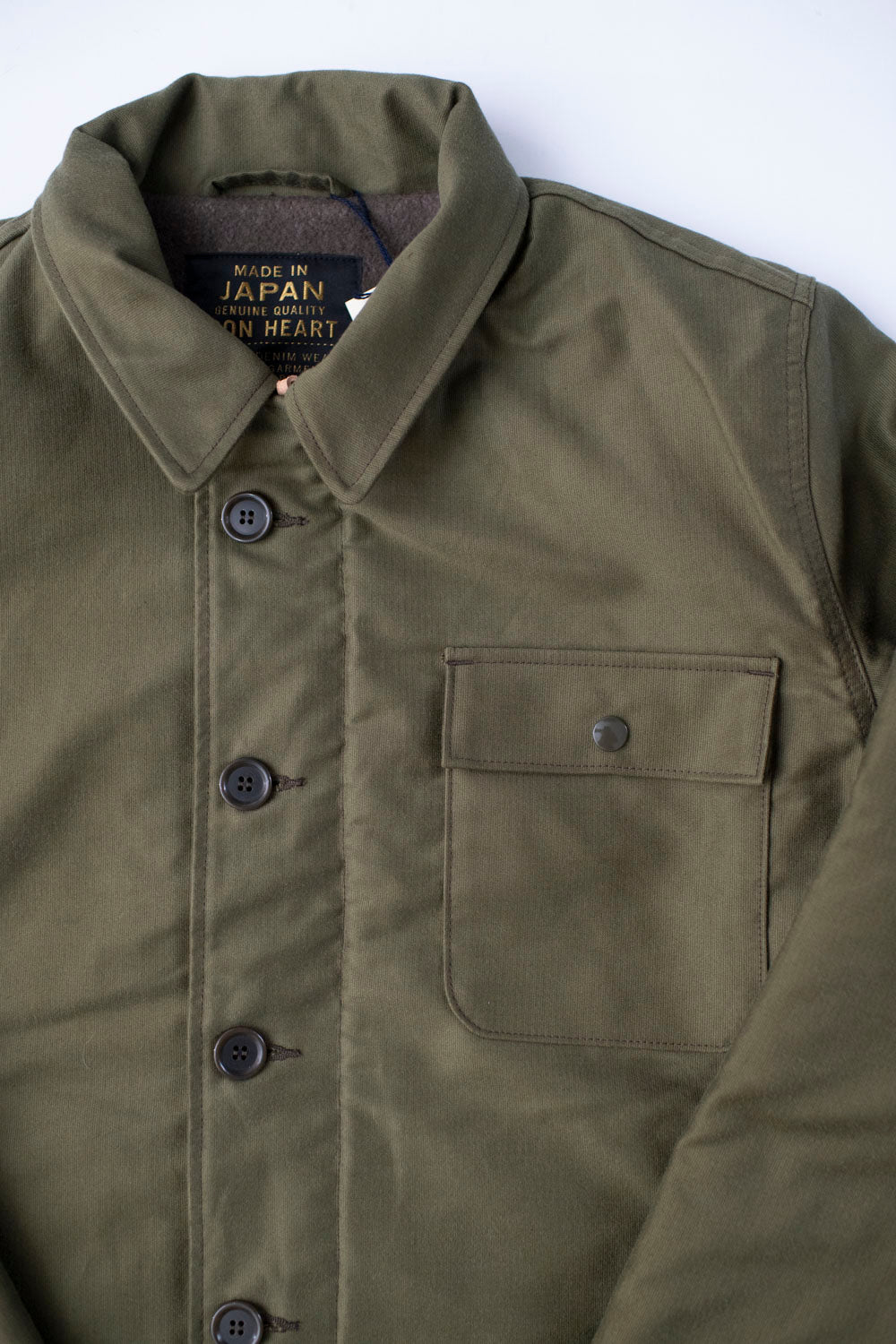 IHM-40-GRN - Whipcord A2 Deck Jacket - Olive Drab Green | James Dant