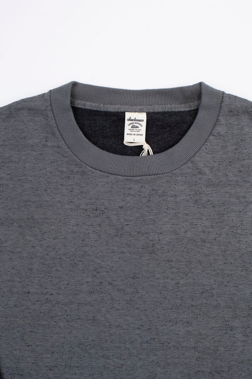 Dotsume LS T-Shirt - 253 Grains Charcoal | James Dant