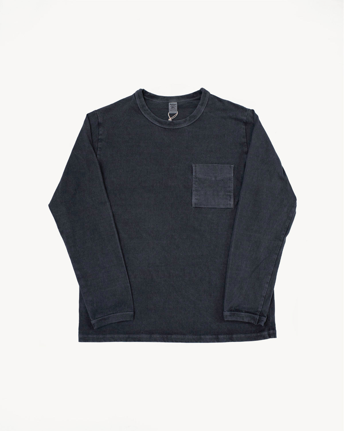 Pocket LS T-Shirt - 244 Fade Fence Gray | James Dant