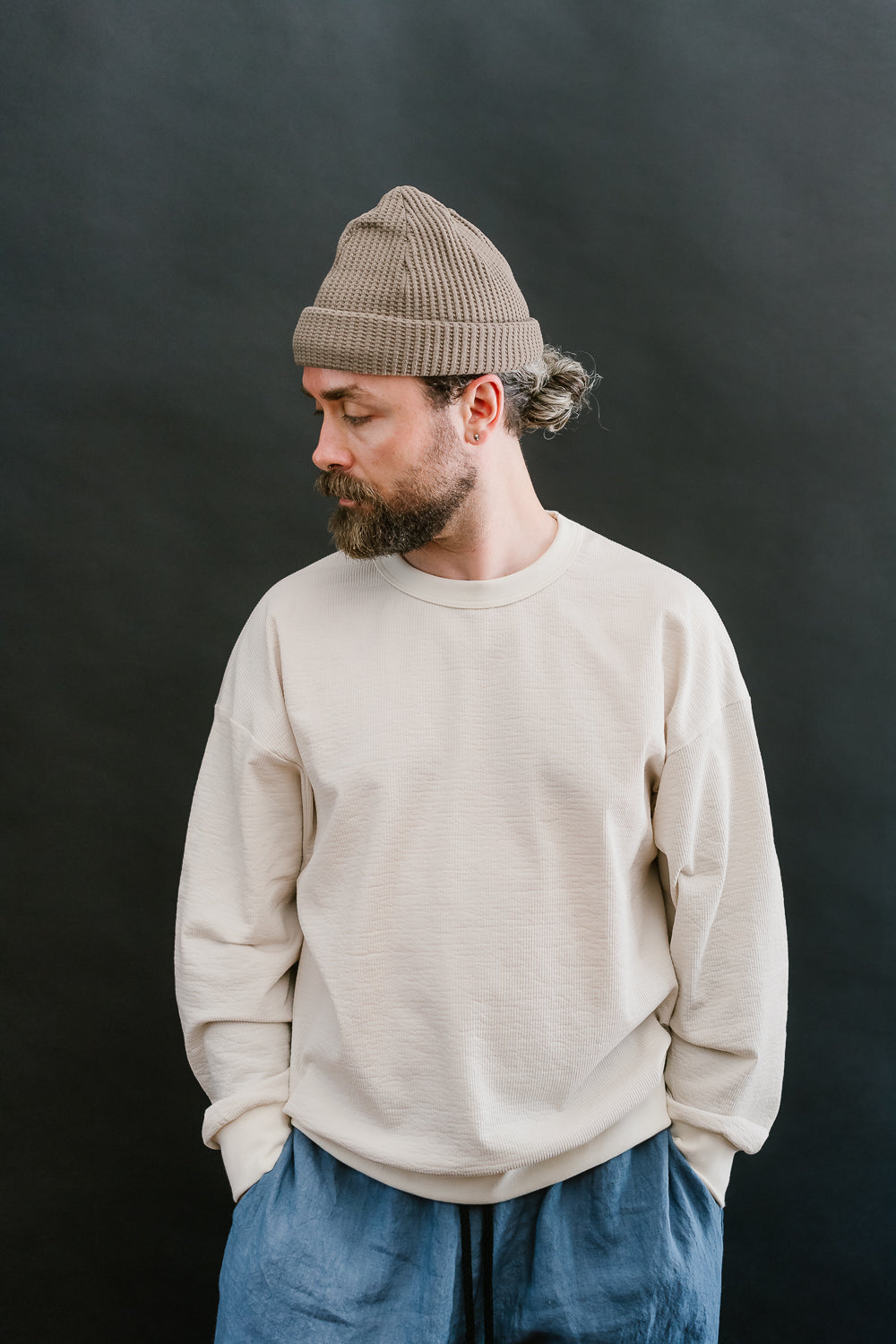 Waffle Knit Cap - 137 Taupe