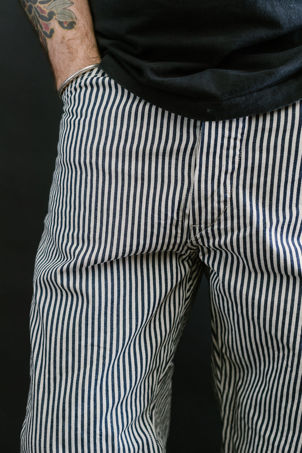 01-5120-181 - Painters Pants Hickory Denim Stripe Relax Fit - Indigo/Natural