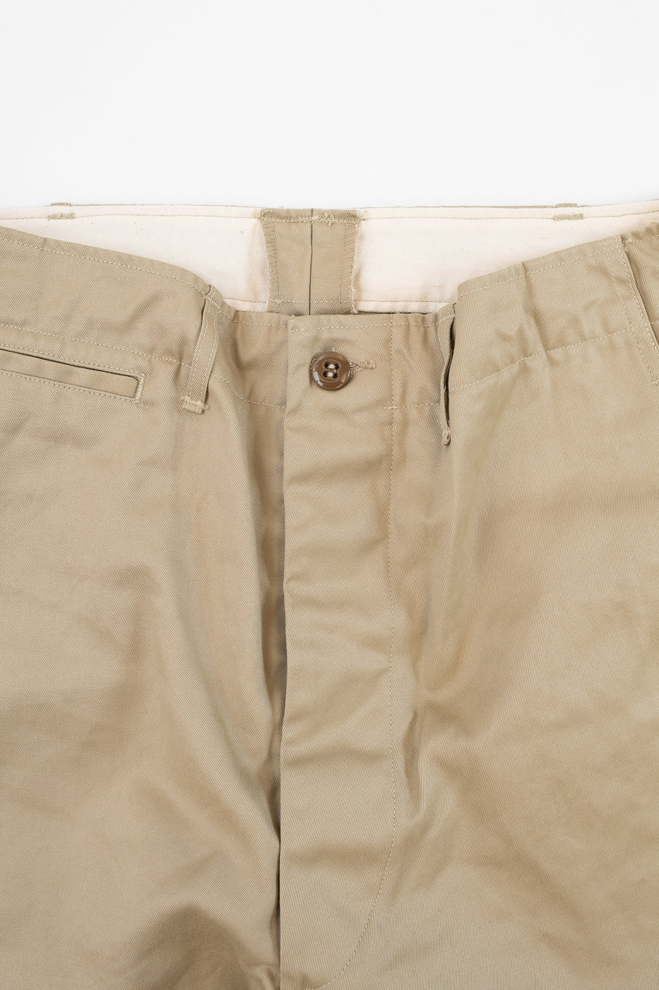 03-V5361-40 - Army Trouser Vintage Fit - Khaki | James Dant