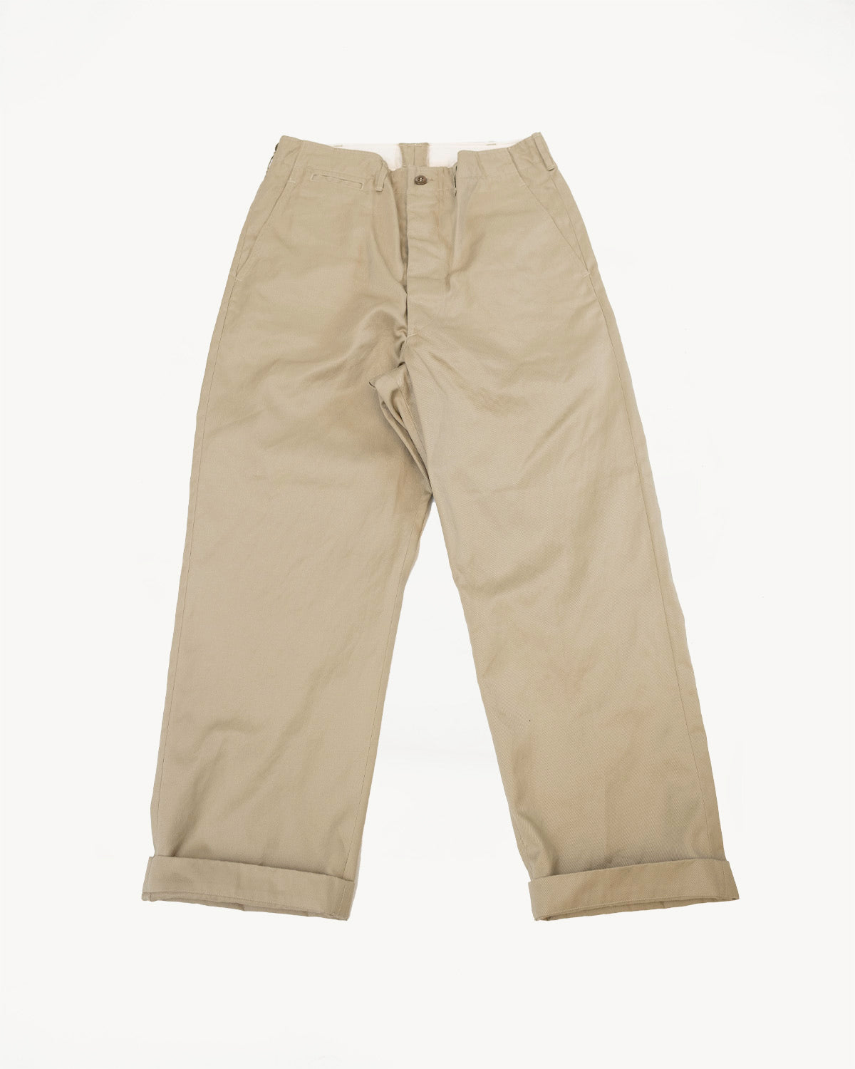 03-V5361-40 - Army Trouser Vintage Fit - Khaki | James Dant