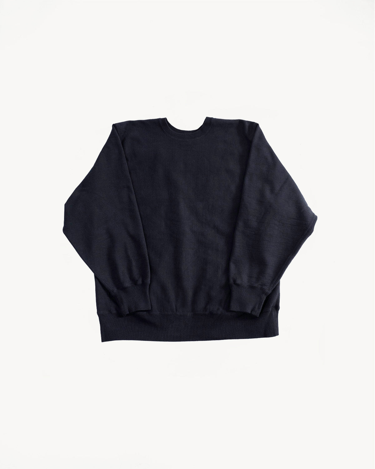 83-0030- 61K-JD - Loopwheel Crewneck Sweatshirt - Exclusive No-Print Black