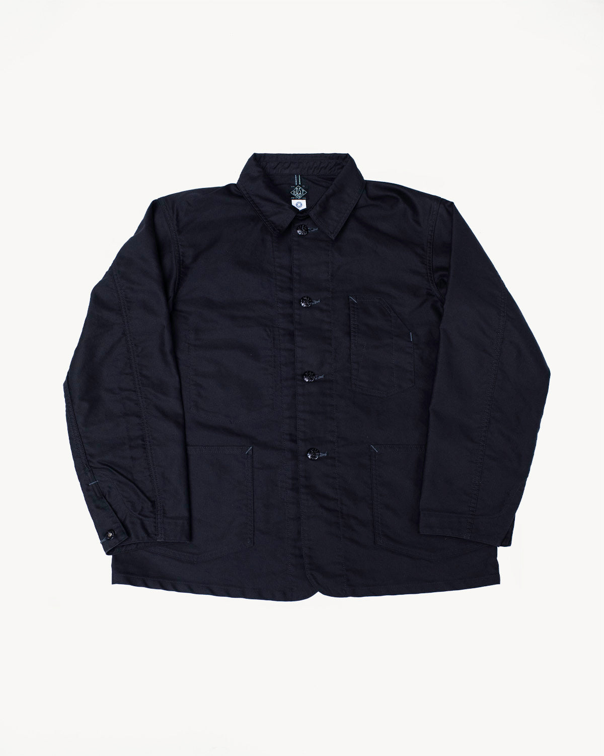 1101-MB - No. 1 Jacket Vintage Moleskin - Black | James Dant