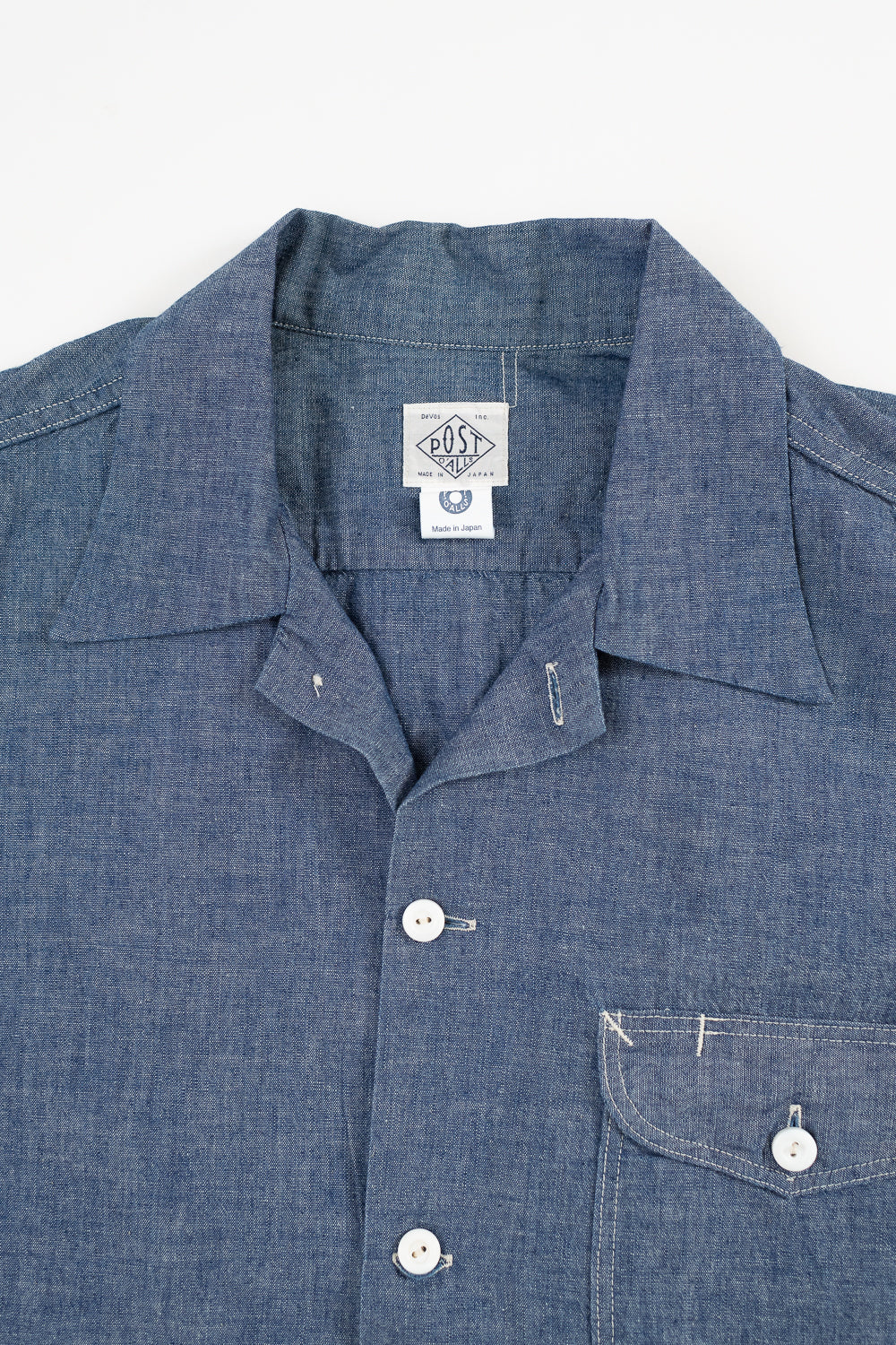 1207B-CC - New Basic S/S Shirt Classic Chambray - Indigo 