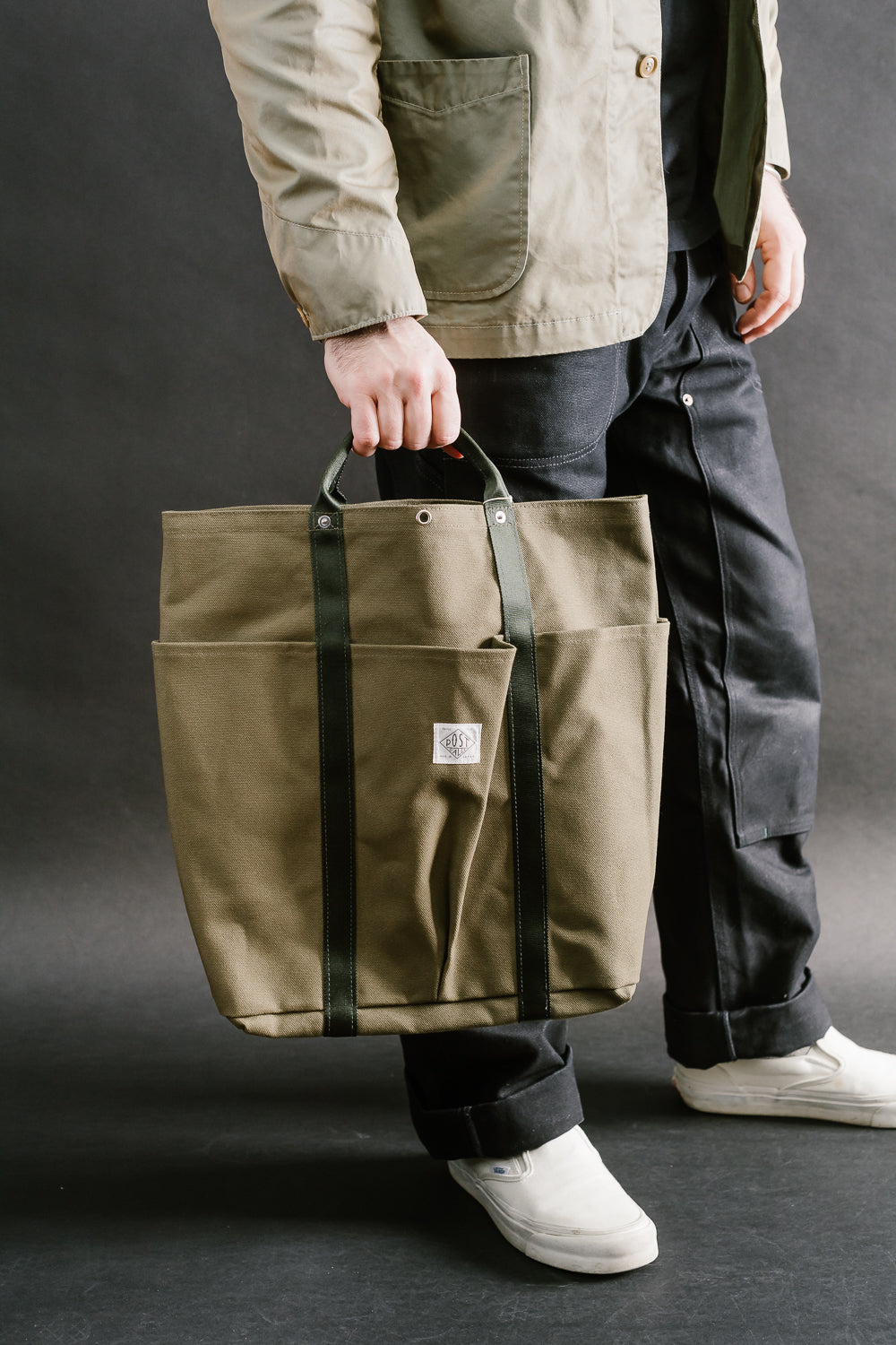4202-CO - POS-Tote 2 : Cotton Canvas- Olive