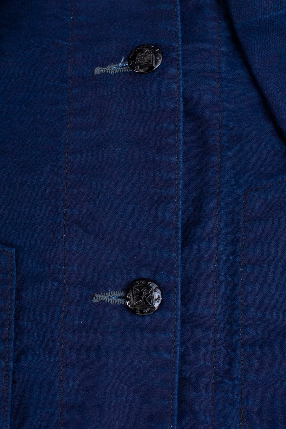 1101-MI - No. 1 Jacket Vintage Moleskin - Indigo | James Dant