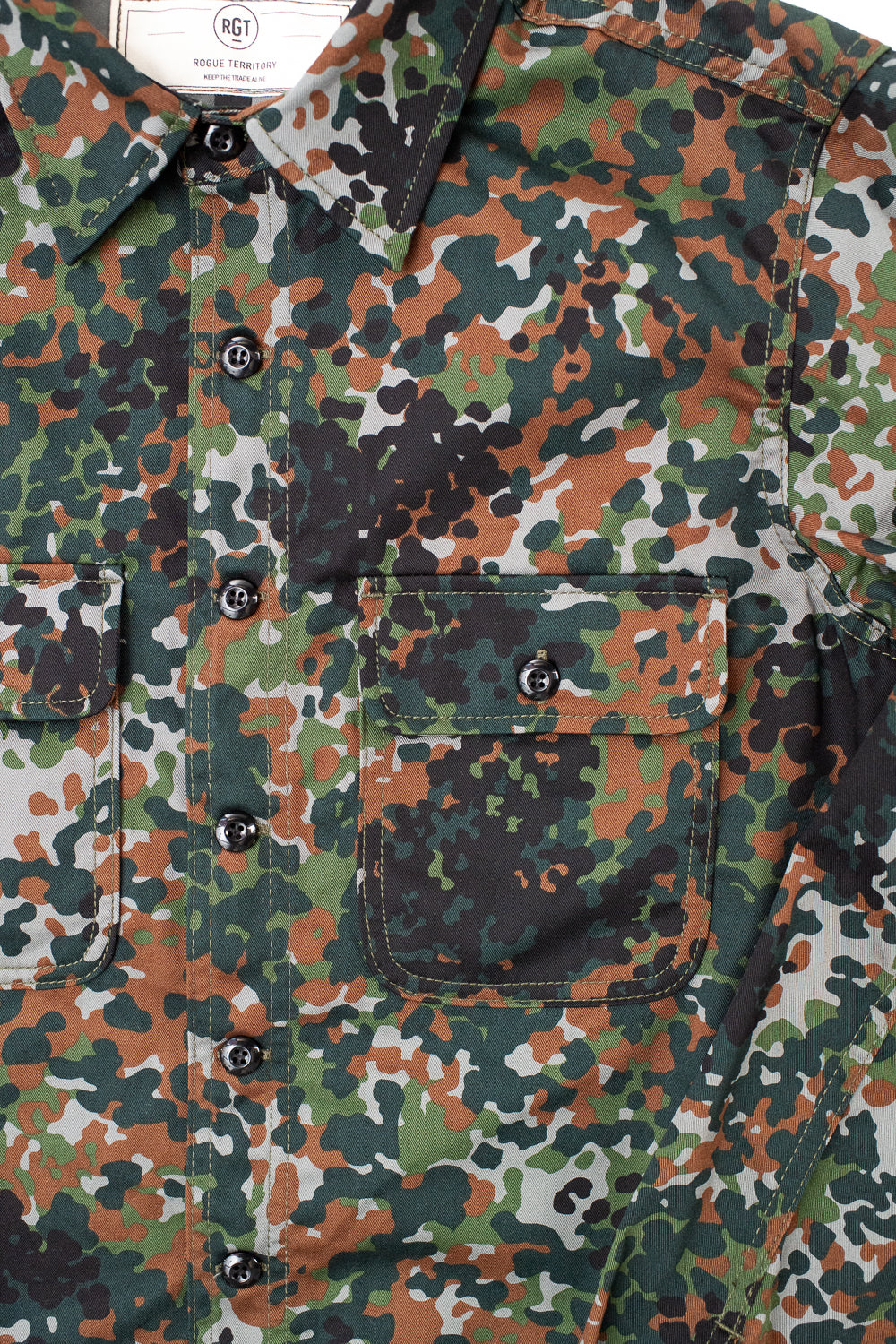 Field Shirt Diffusion Camo - Green, Black, Brown