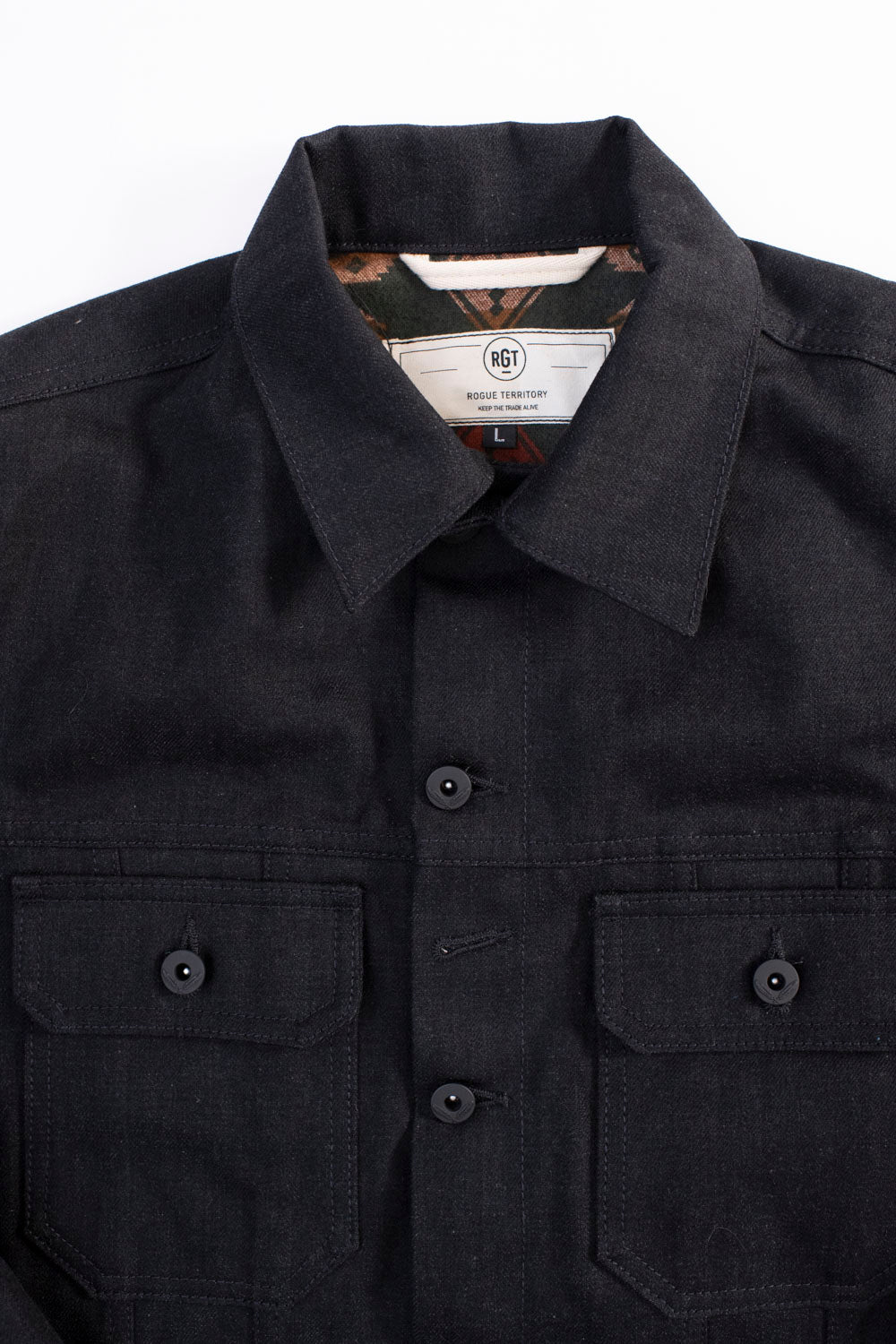 15oz Proprietary Selvedge Lined Cruiser Jacket - Stealth