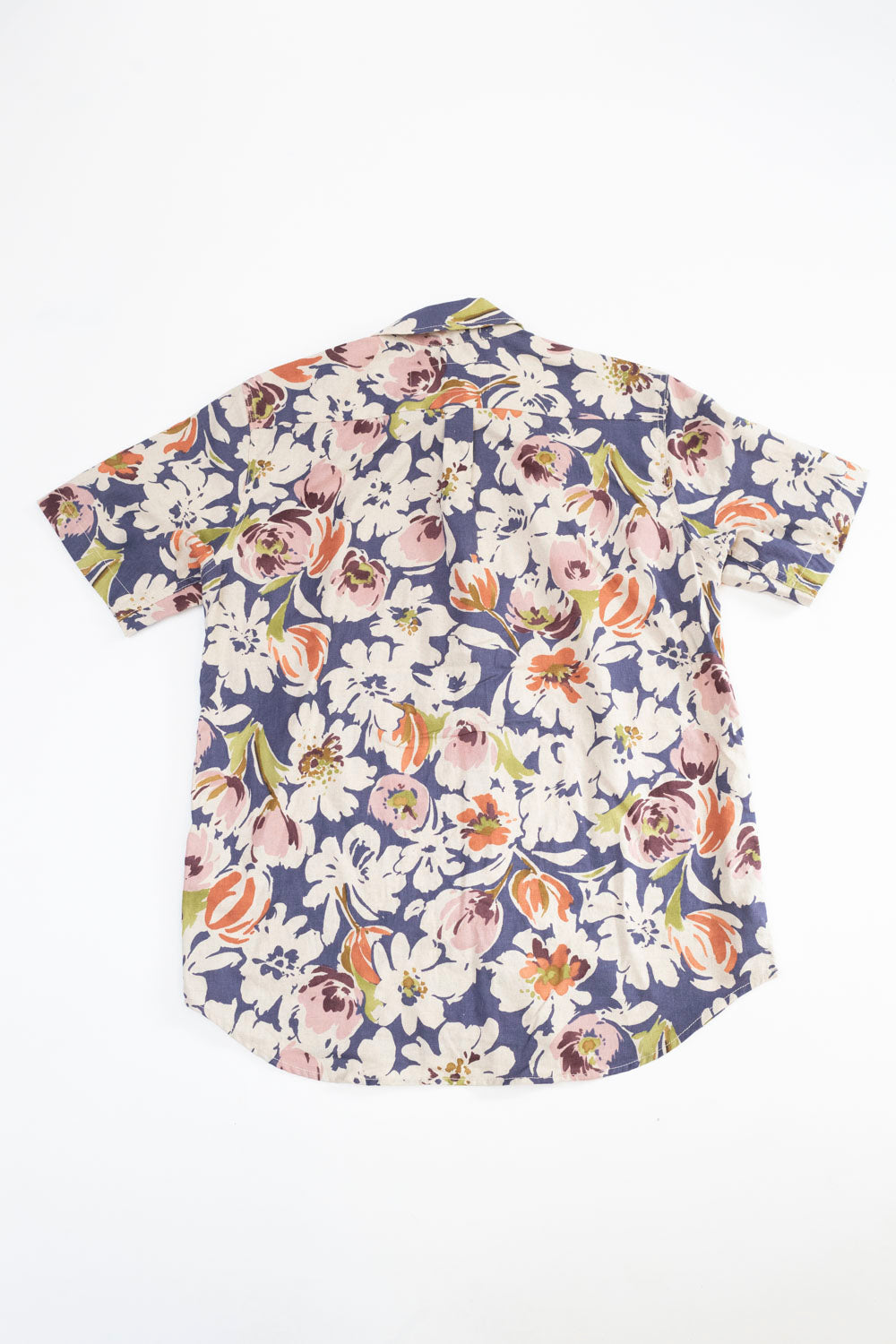 5oz Oxford Shirt Floral Linen - Plum