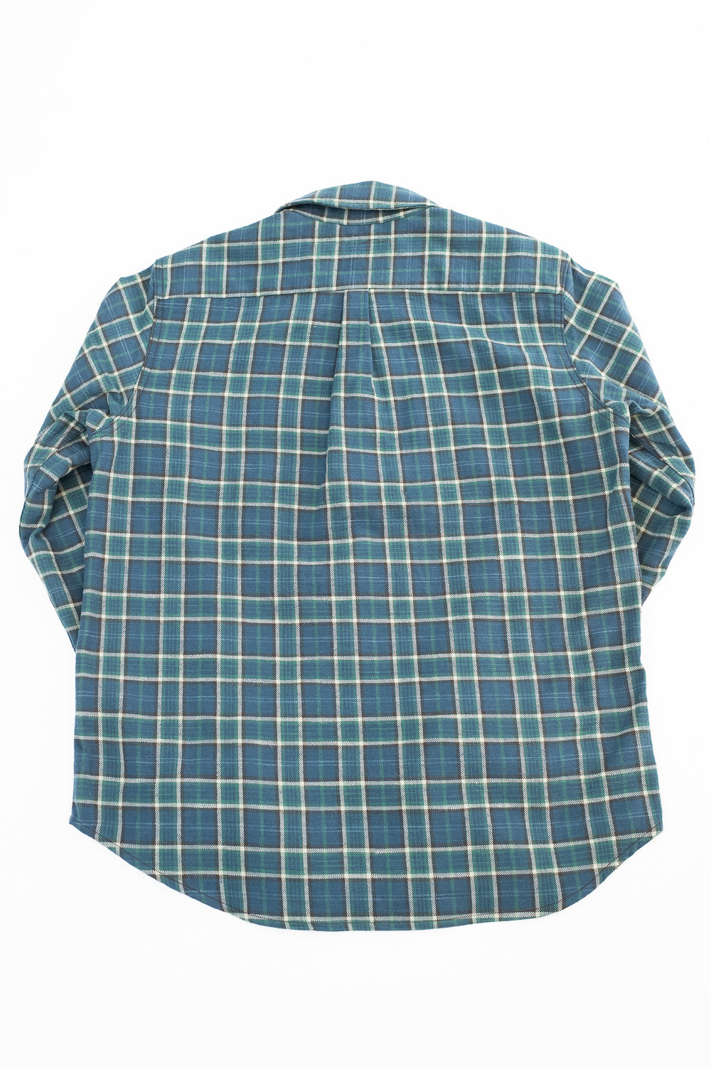 Jumper Shirt Vintage Slub Plaid  - Blue