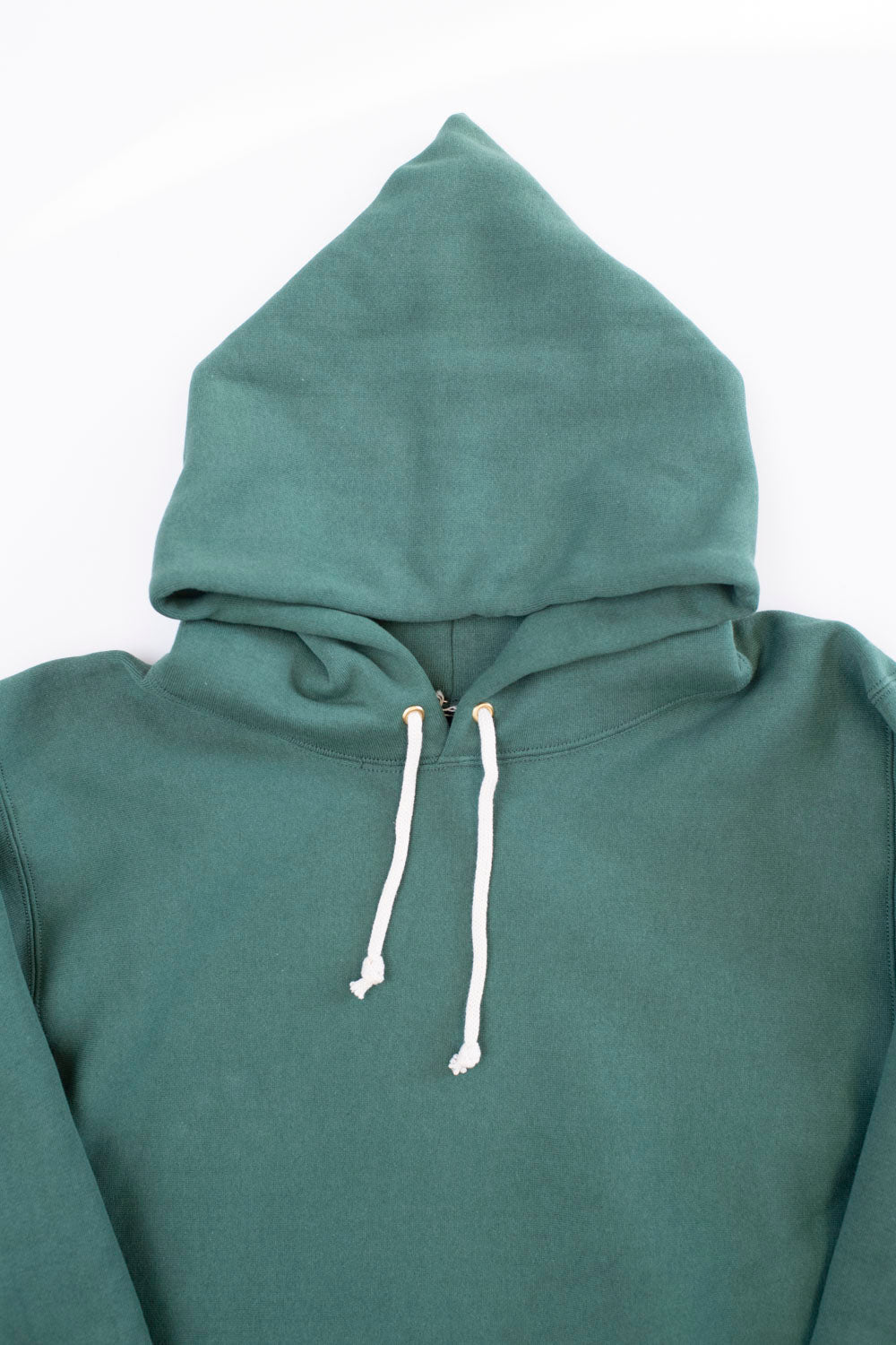 Lot 484 Heavyweight Hooded Sweatshirt Plain Green