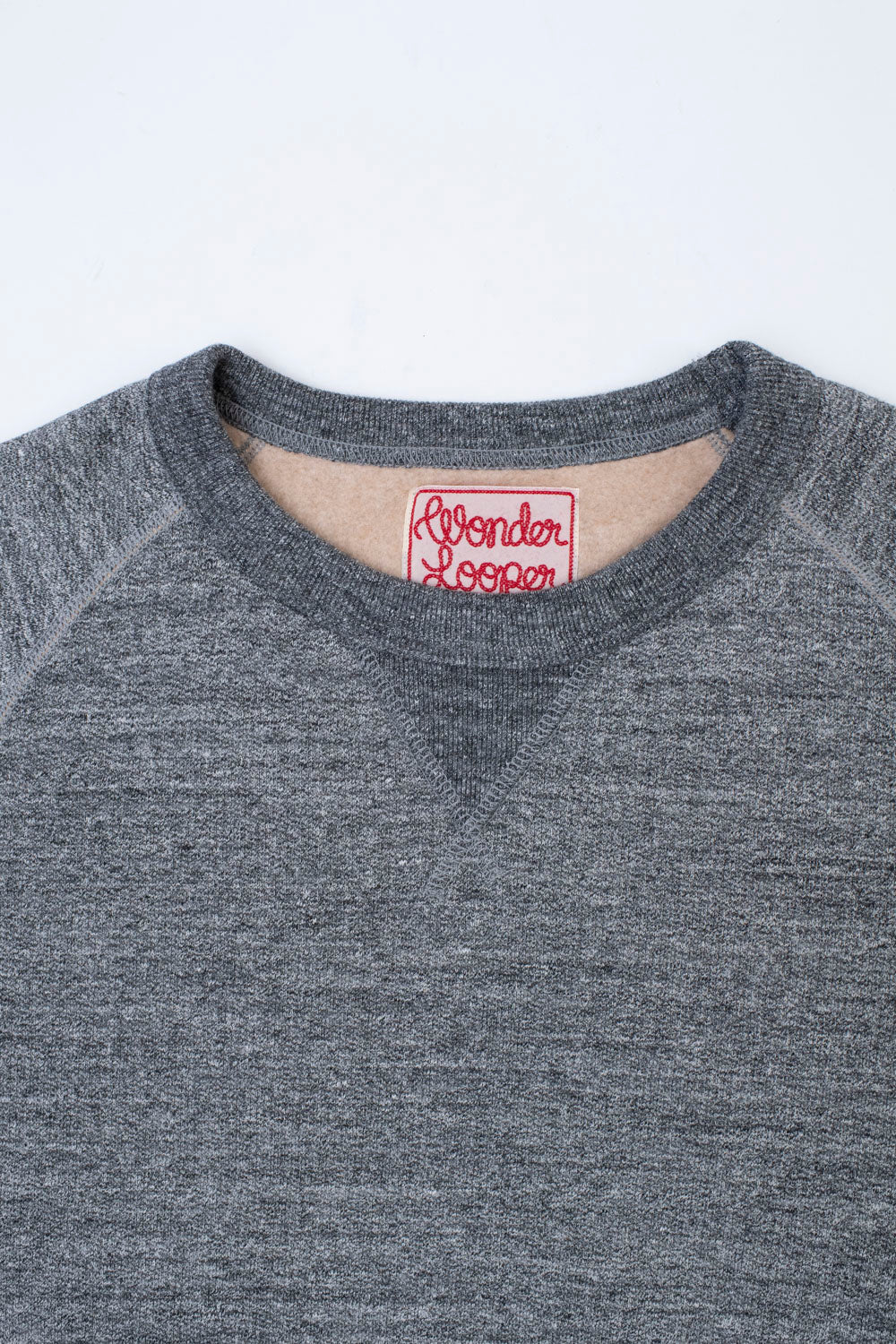 Pullover Crewneck Fleeced Foxfibre® - Charcoal | James Dant