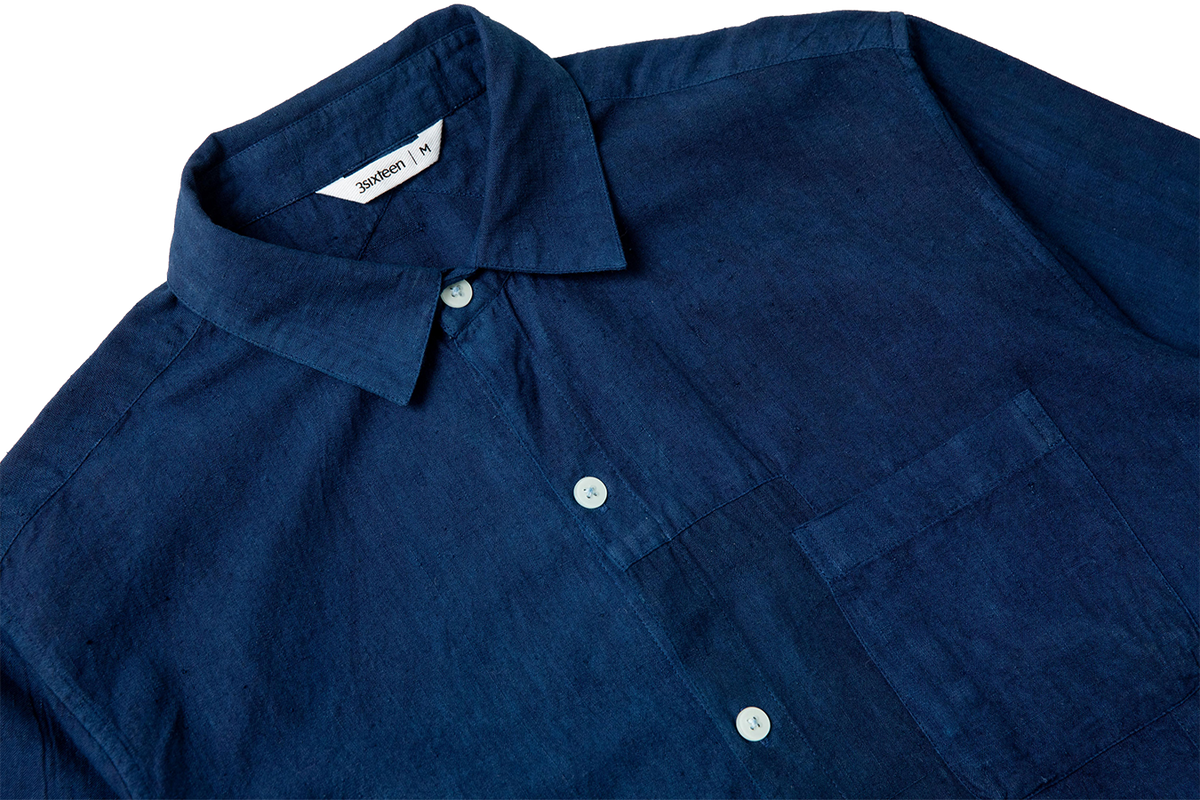 Khadi Block BD Shirt - Indigo