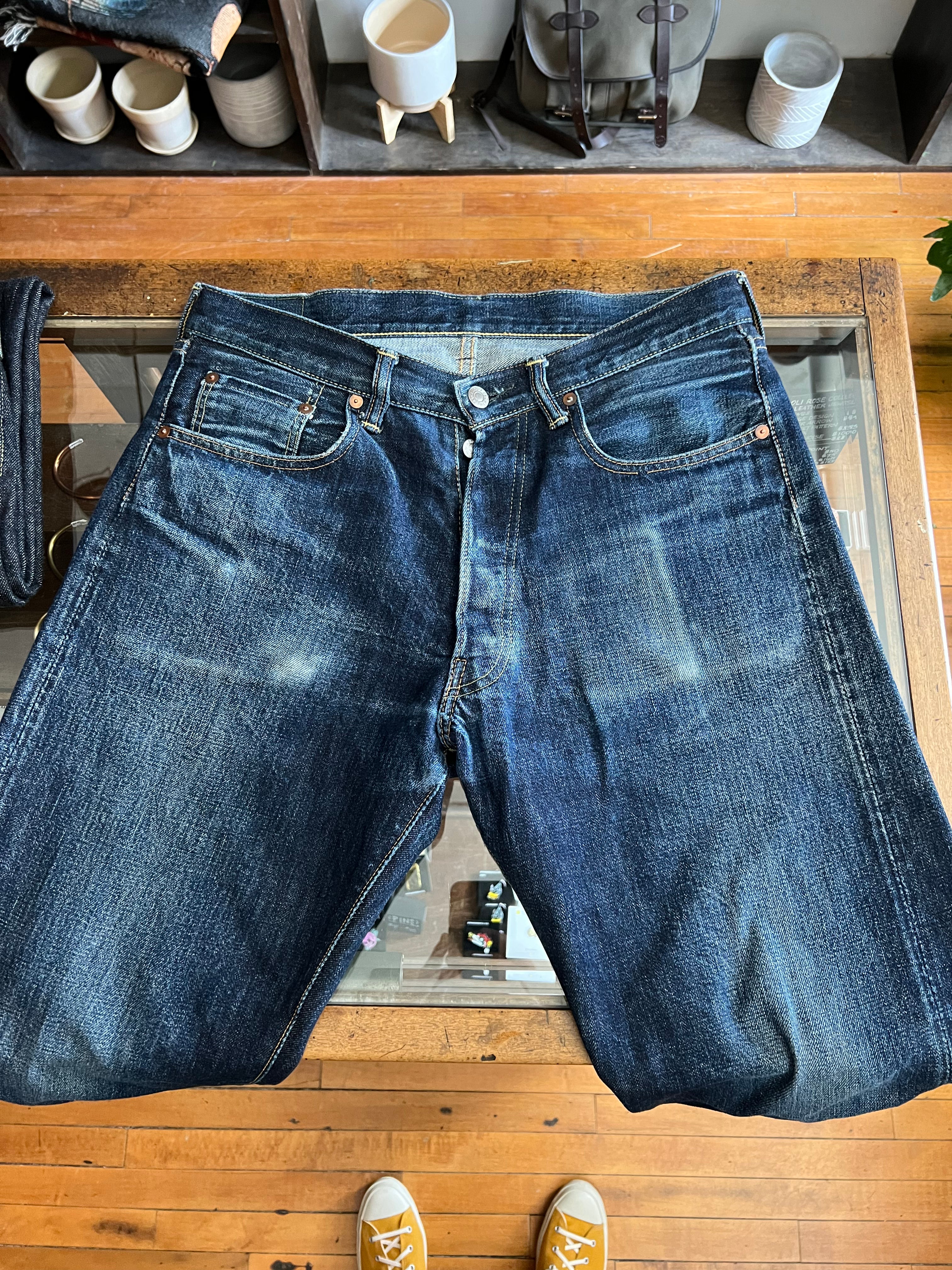 Very Used TCB 50's Jeans - 32 - Faded Indigo