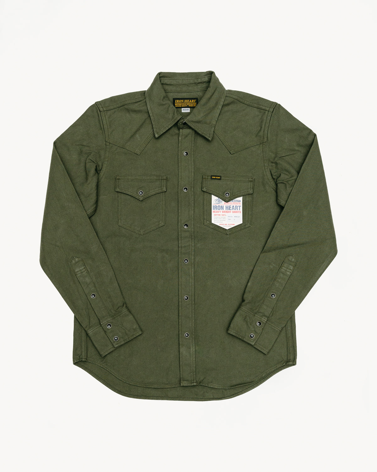 Olive green best sale western shirt