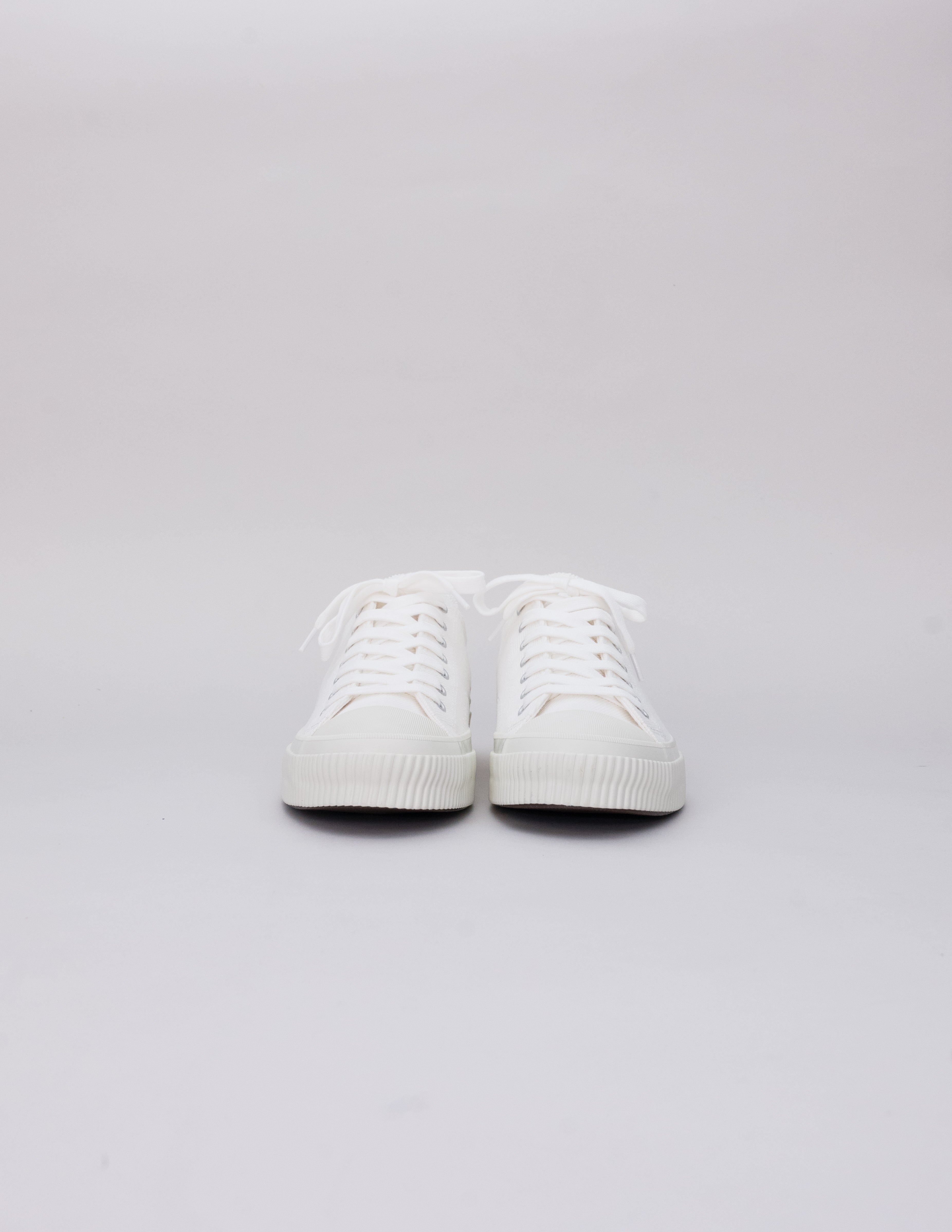 IHSN-01-WHT - 21oz Selvedge Denim Low-Top Sneakers - White
