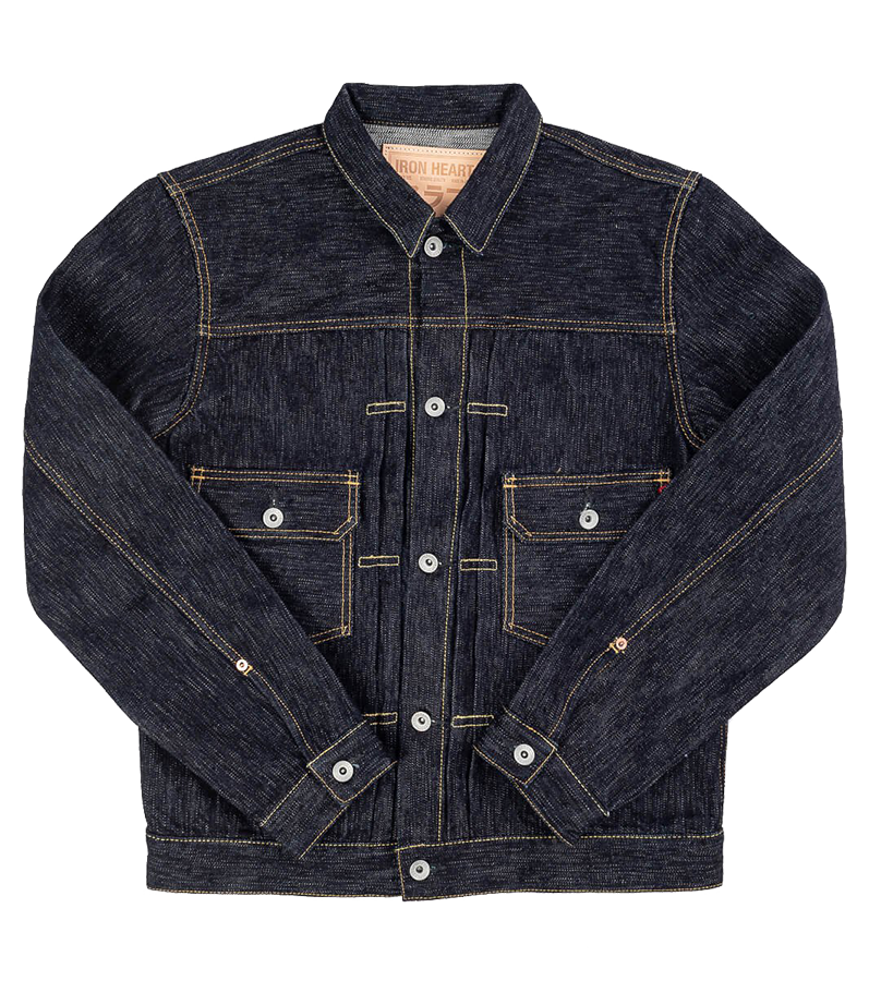 IHJ-507-SLB - 16oz Slubby Selvedge Denim Type II Jacket - Indigo