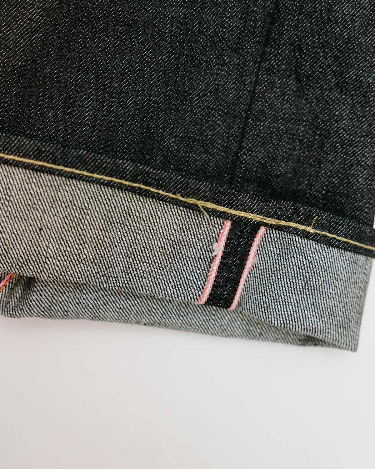 0906-SP - 15.7oz - Zimbabwe Selvedge Custom Black Battle Stripes - Wide  Straight