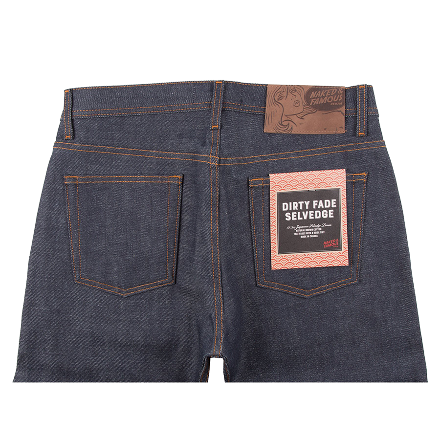 14.5oz - Dirty Fade Indigo Selvedge - Weird Guy