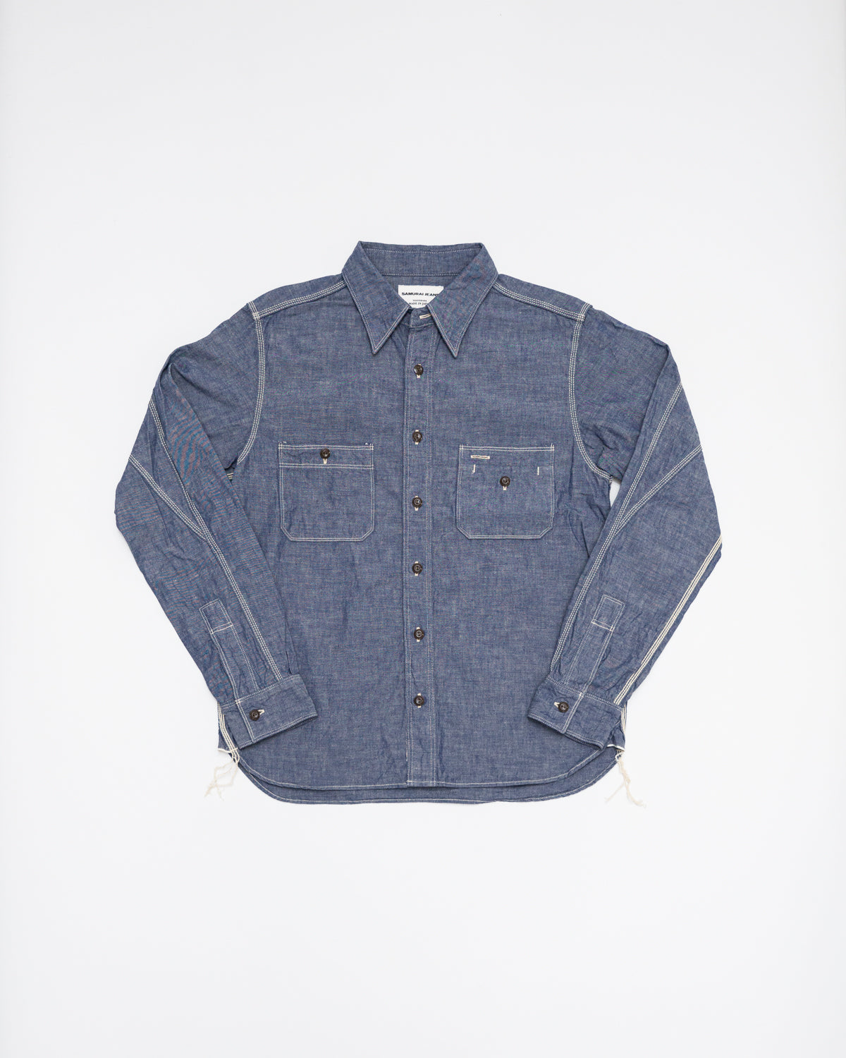 SJCBS22 - Selvedge Chambray Shirt - Navy