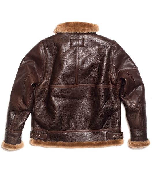 Celebrity Style Pure Brown Leather Bomber Jacket for Men