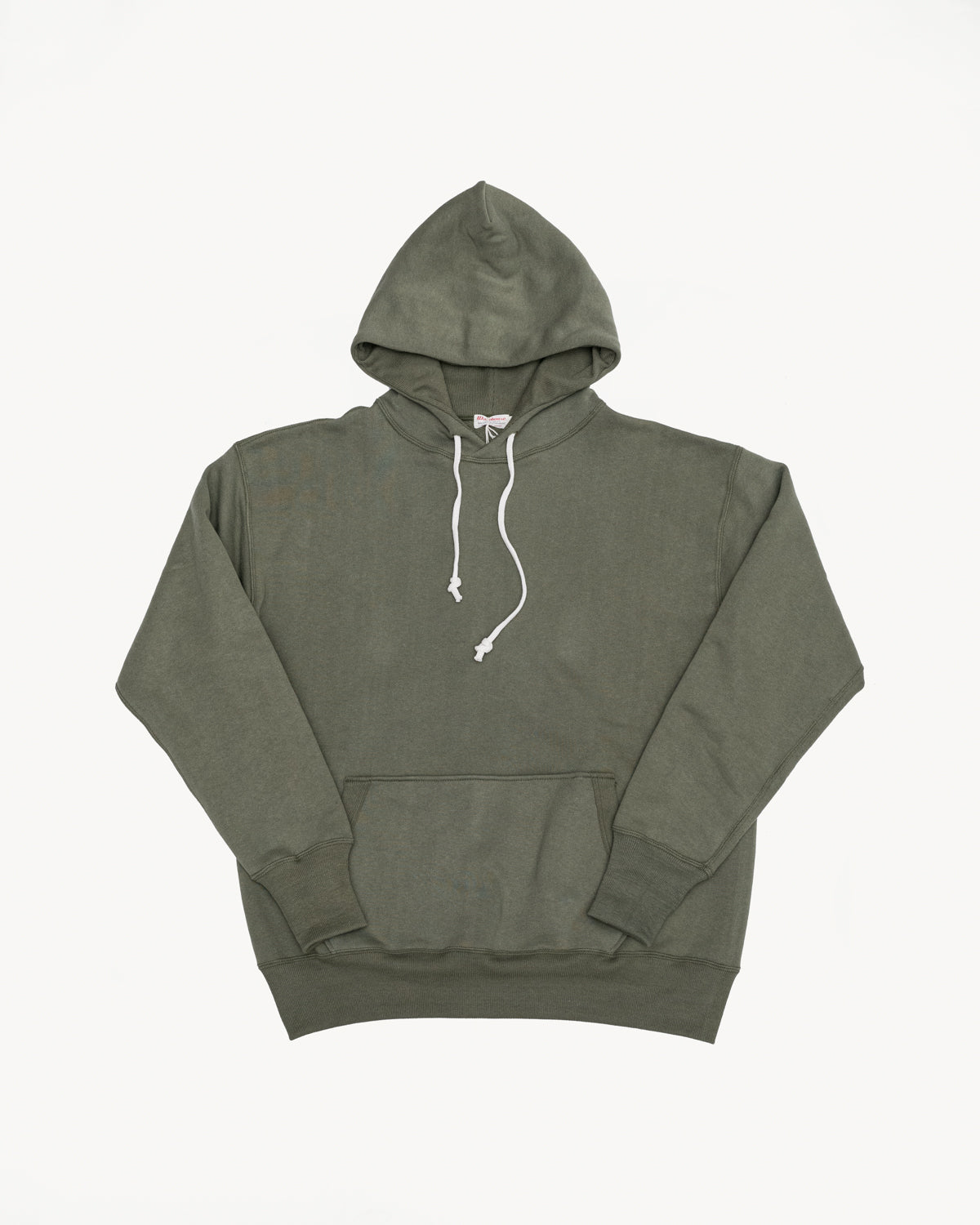 Lot 450 - Two-Needle Loopwheel Hoodie - OD Green