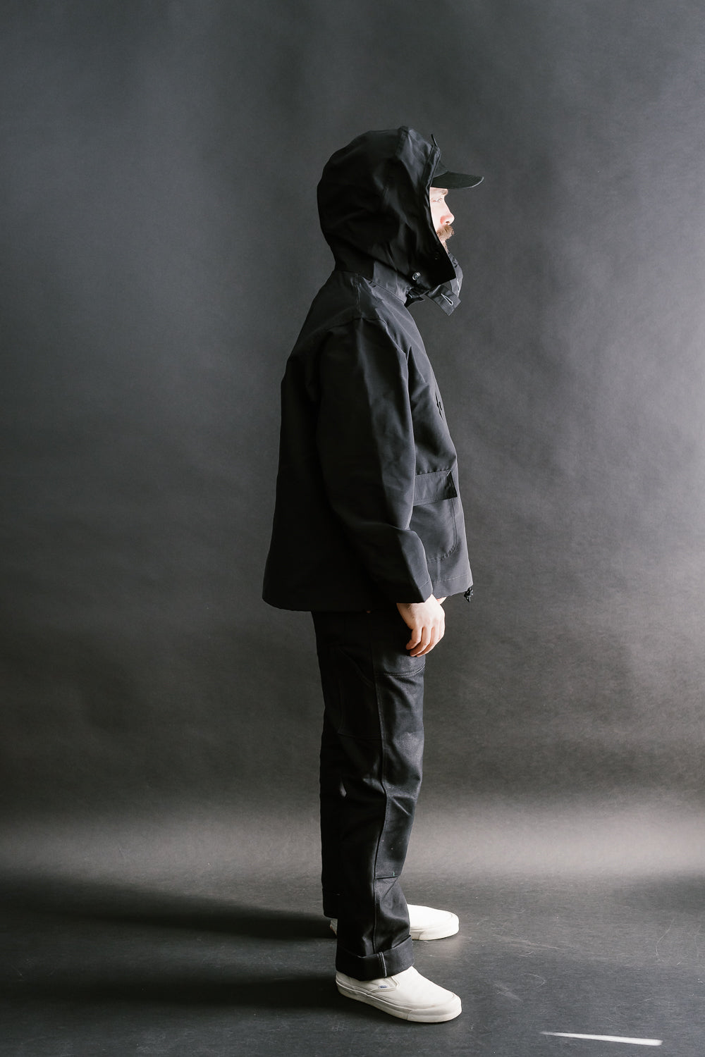 1105-SFB - NAVY Parka 60/40 - Black | James Dant