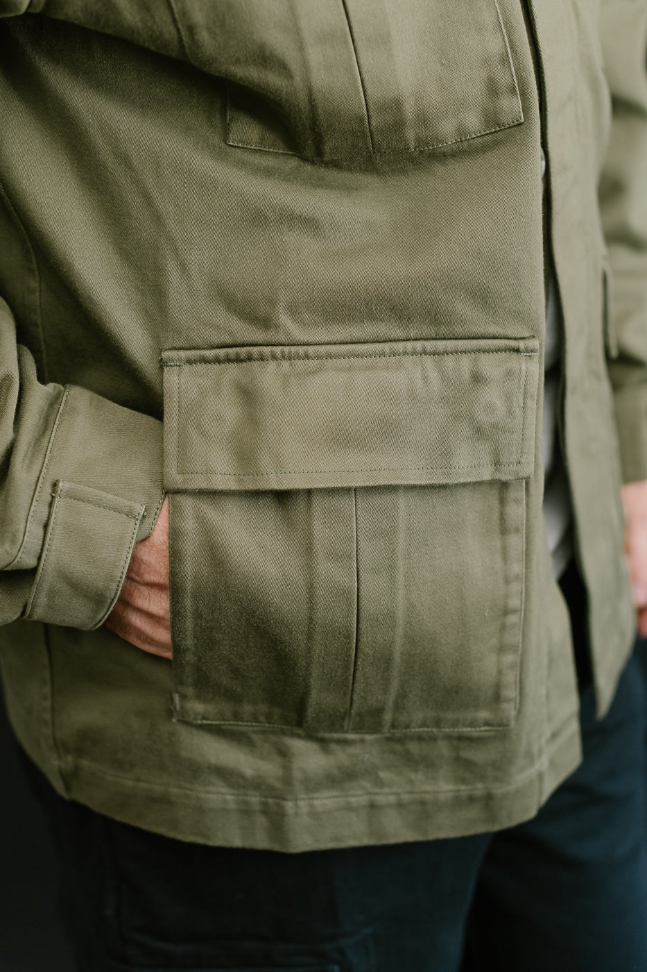 BDU Jacket Back Satin - Olive