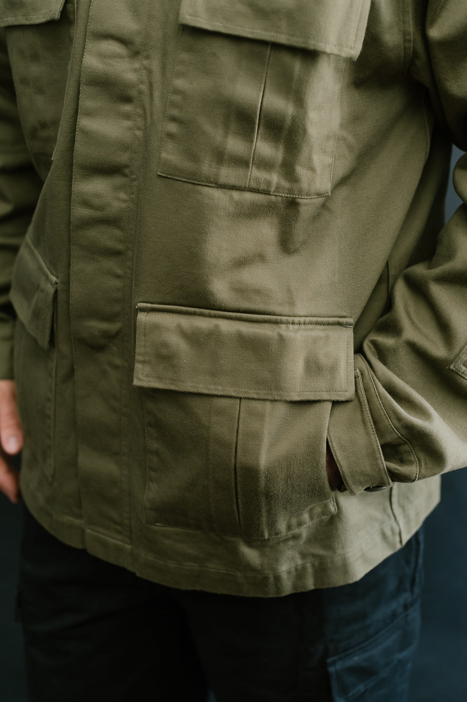 BDU Jacket Back Satin - Olive