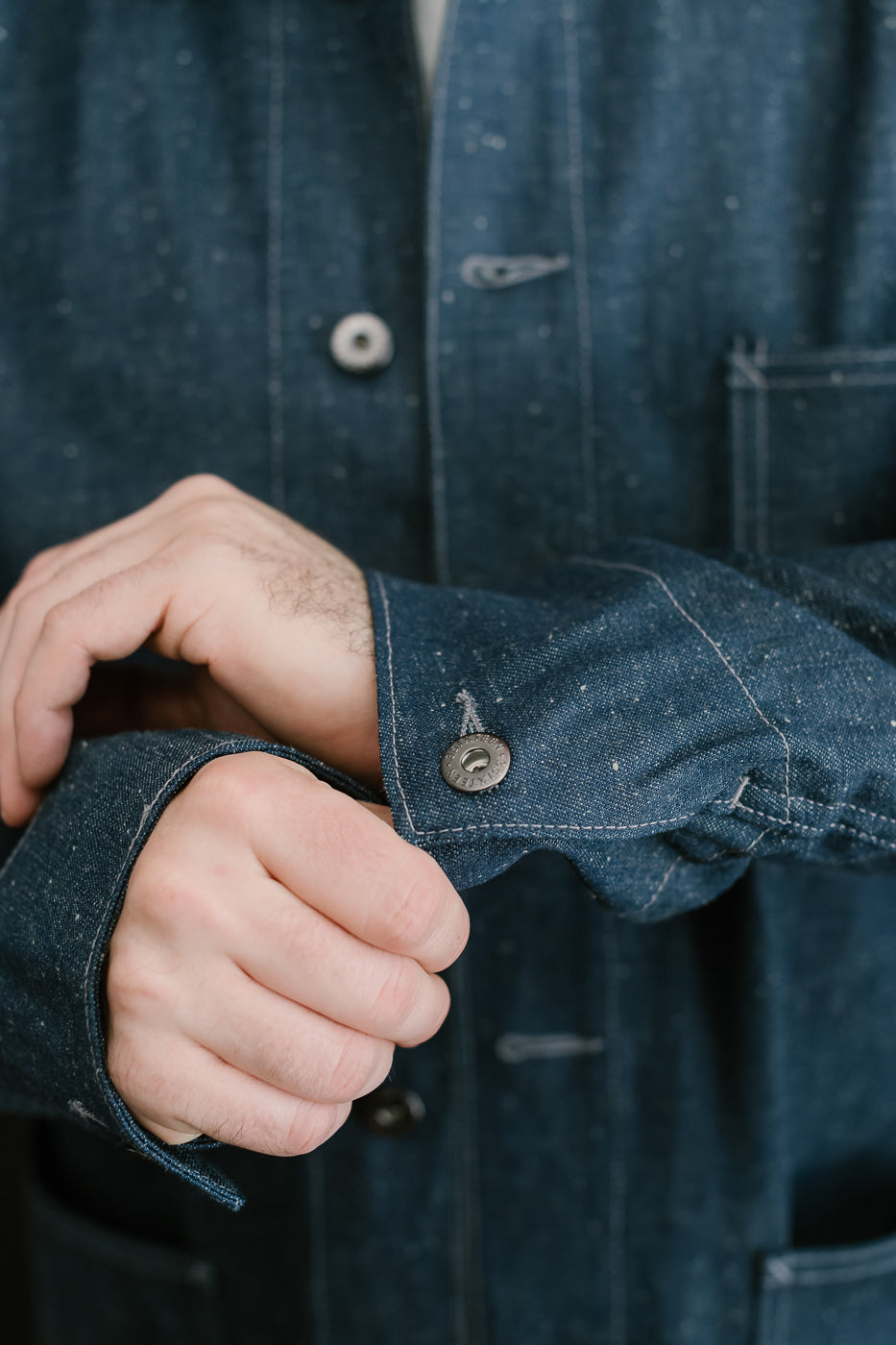 Chore Jacket Nep Denim - Indigo