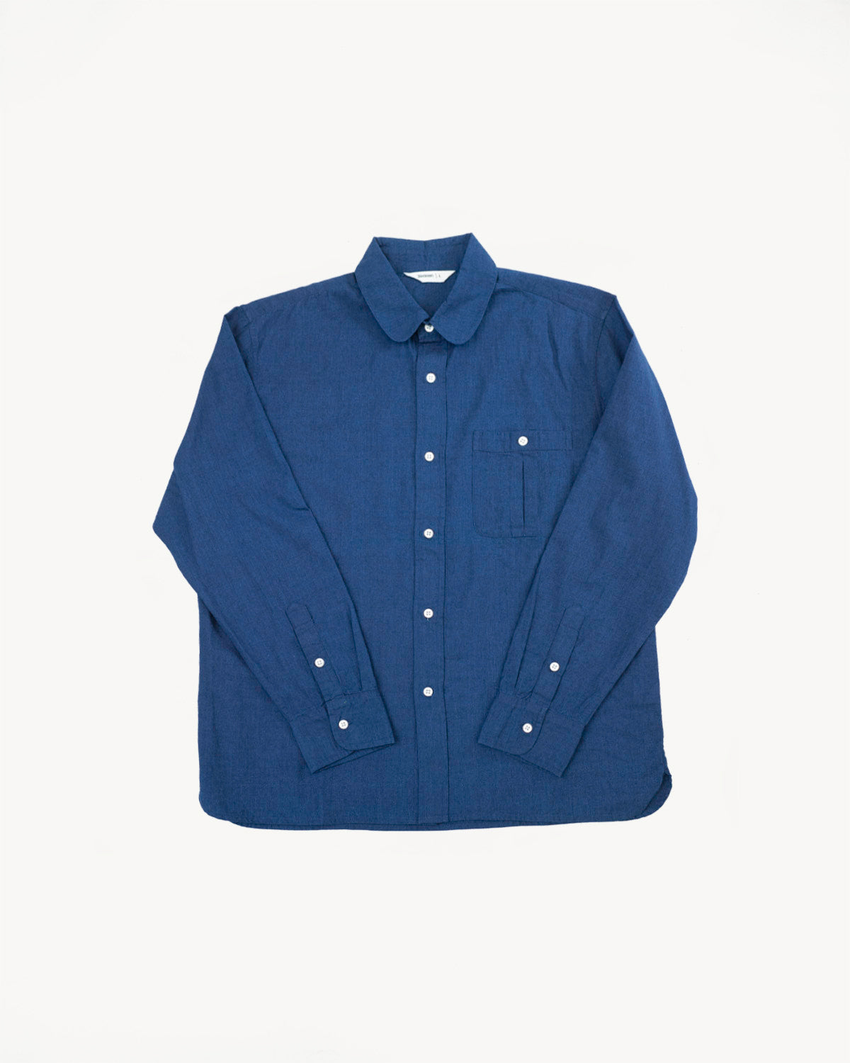 Club Collar Selvedge Broadcloth Shirt  - Indigo