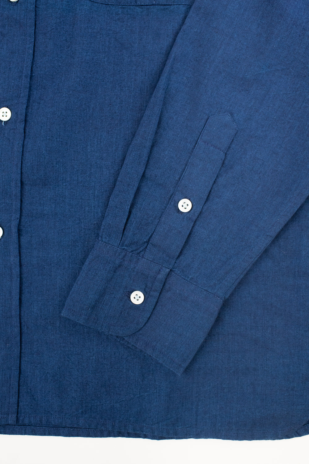 Club Collar Selvedge Broadcloth Shirt  - Indigo