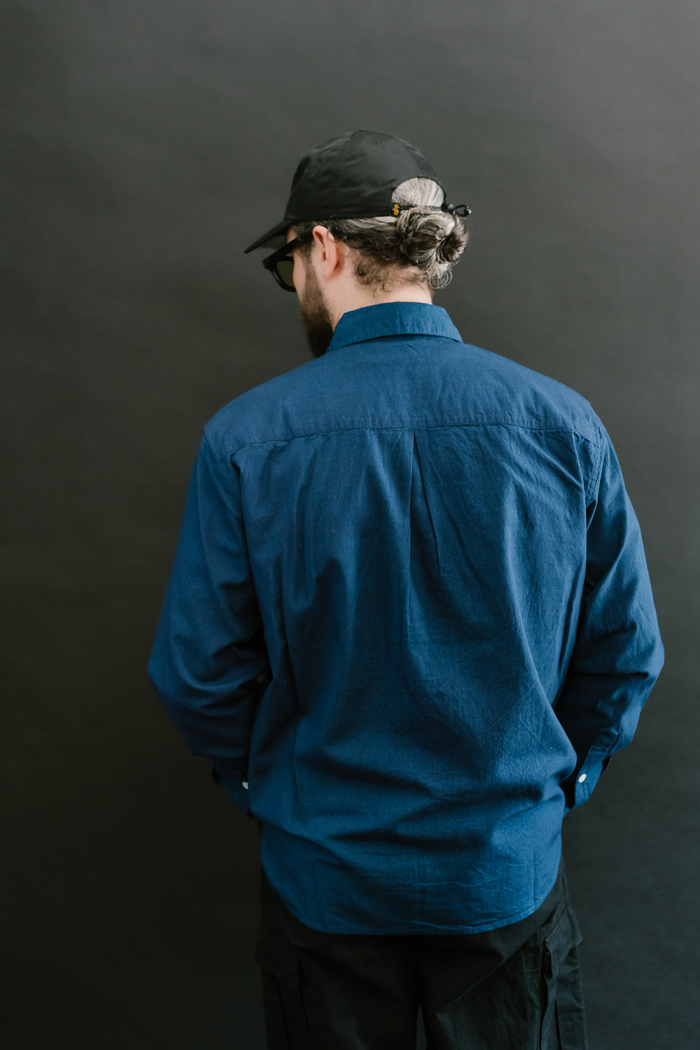 Club Collar Selvedge Broadcloth Shirt  - Indigo