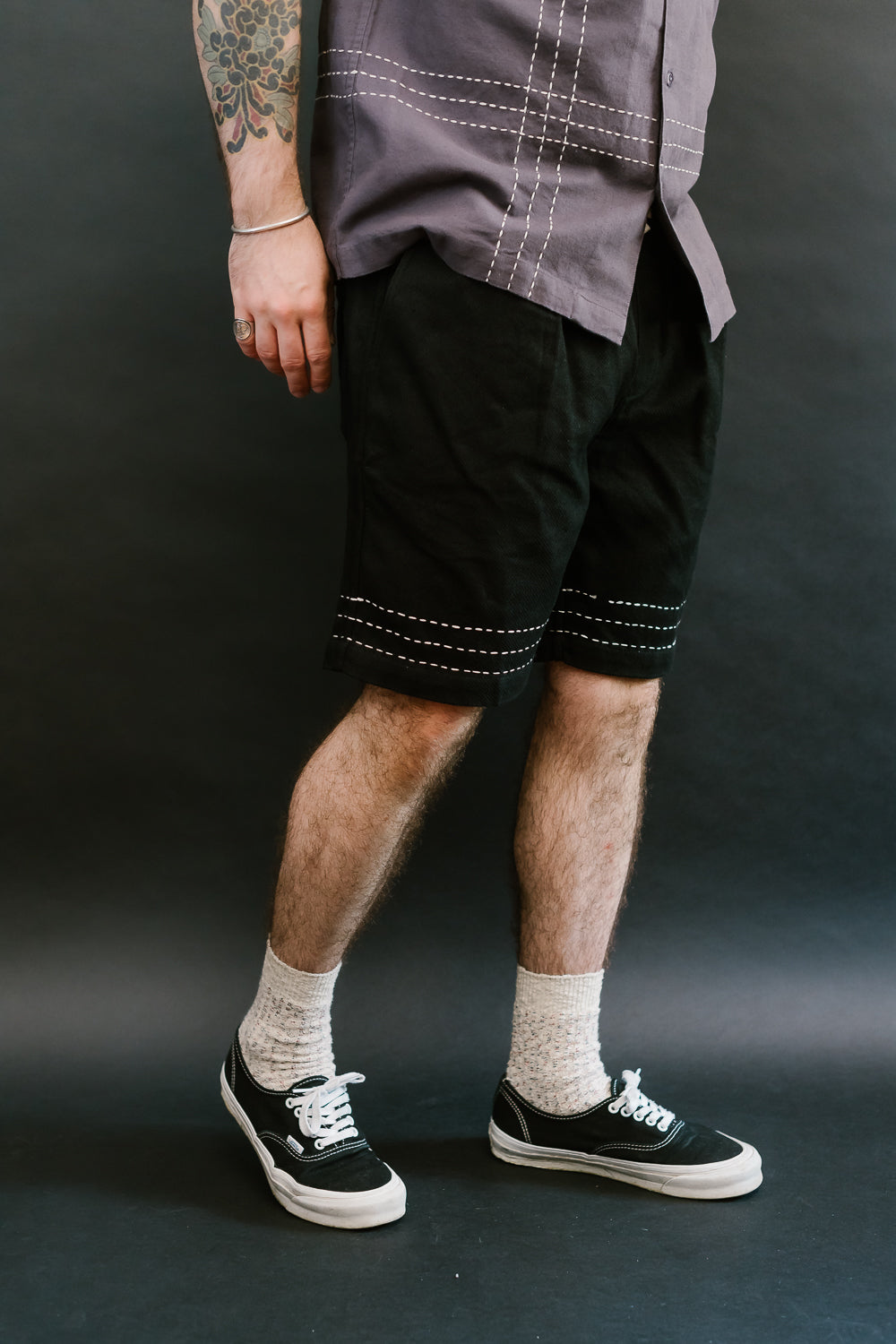 Club Short Hand Stitch - Black