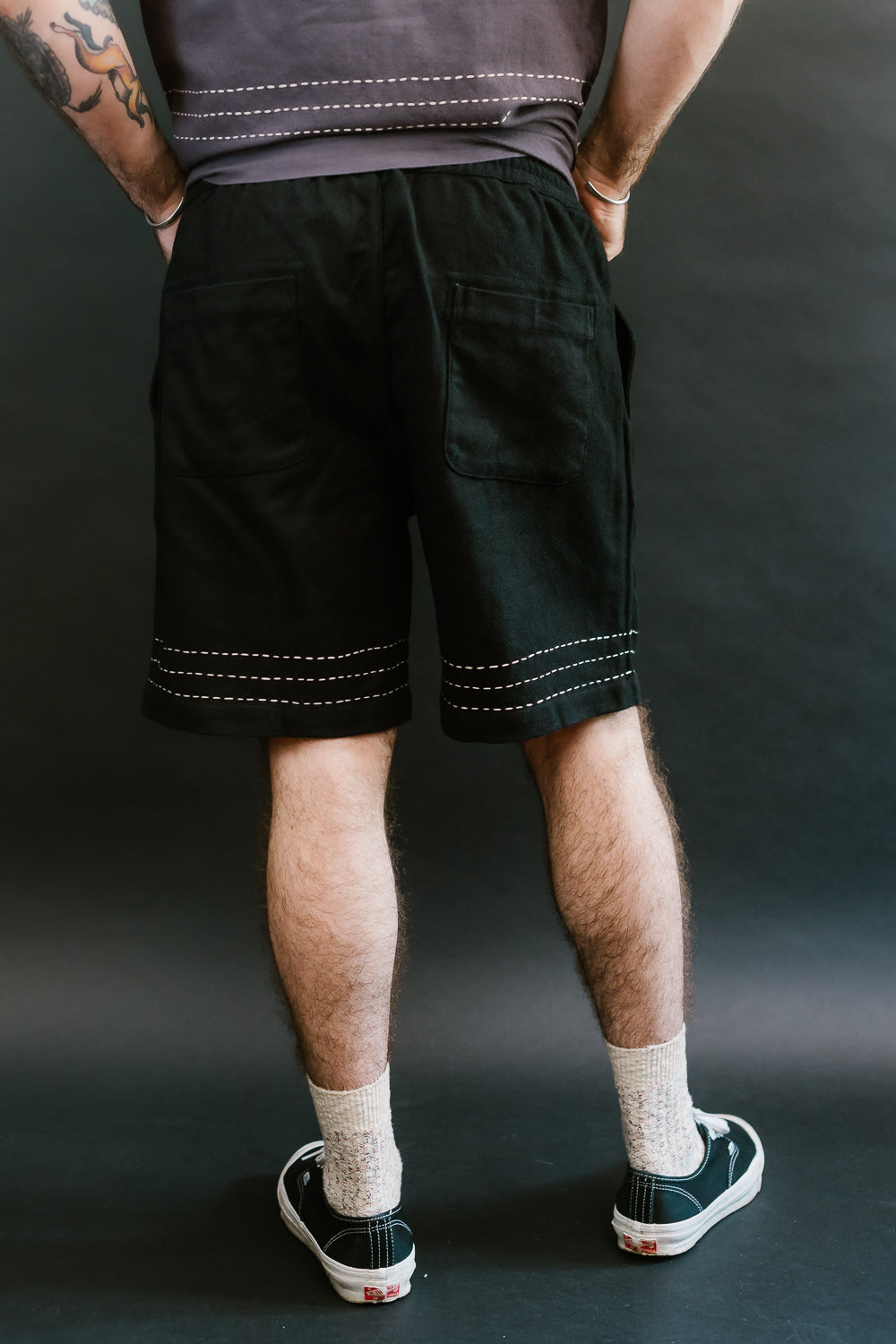 Club Short Hand Stitch - Black