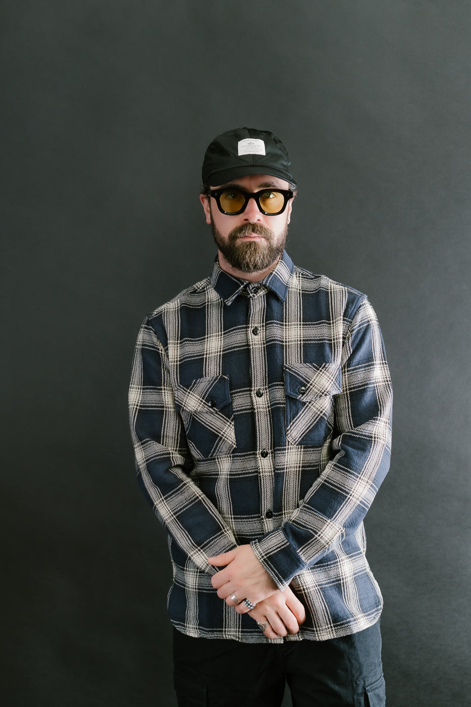 Crosscut Flannel Plaid - Midnight