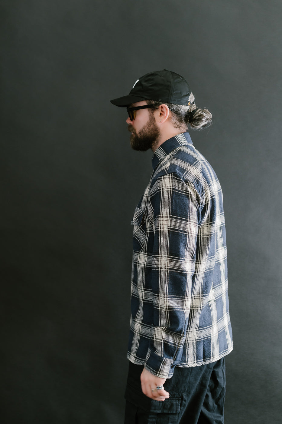 Crosscut Flannel Plaid - Midnight