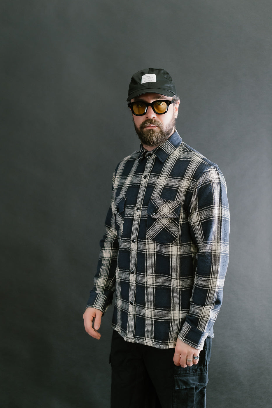 Crosscut Flannel Plaid - Midnight