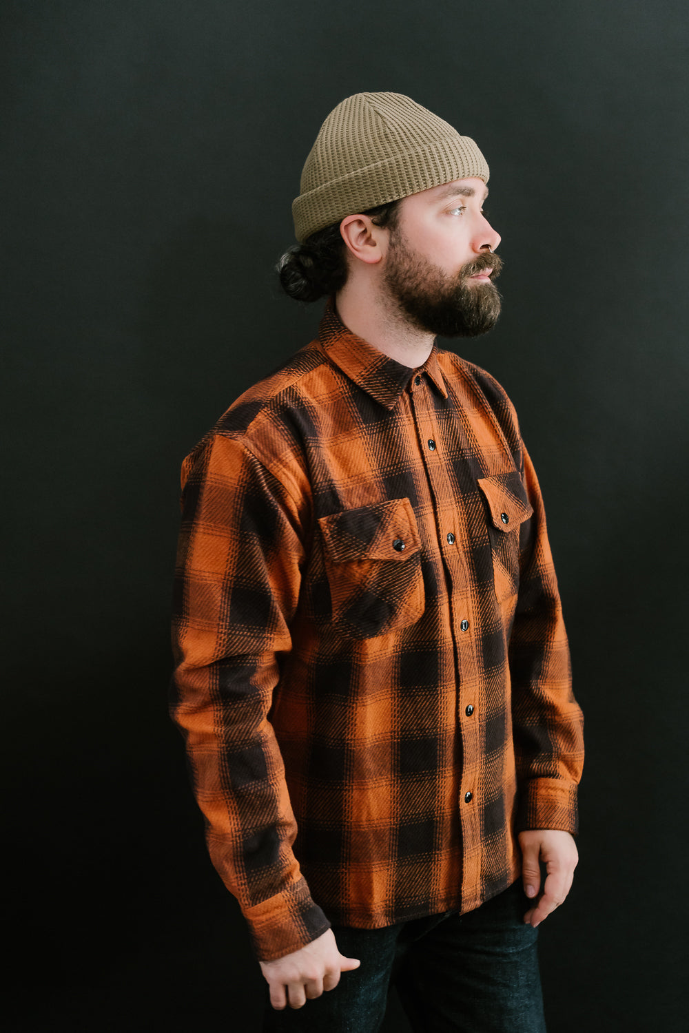 3Sixteen - Crosscut Flannel - Rust Twill M