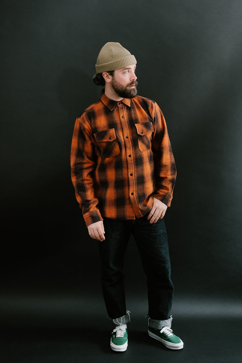 3Sixteen - Crosscut Flannel - Rust Twill M